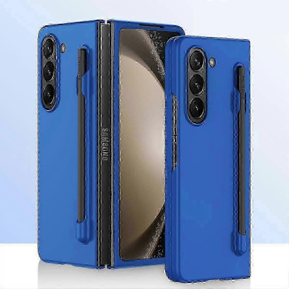 Ultra Thin and Shockproof Case for Galaxy Z Fold 5 with Slim Design S Pen Holder and Screen Protector