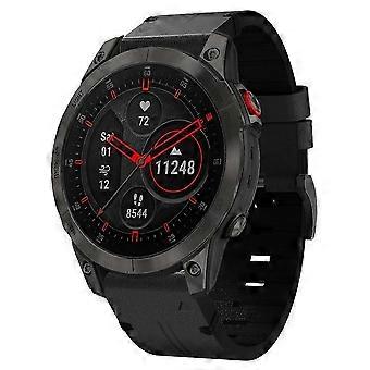 Per cinturino in pelle con fibbia in acciaio per Garmin Epix Gen 2 da 22 mm [jkw]