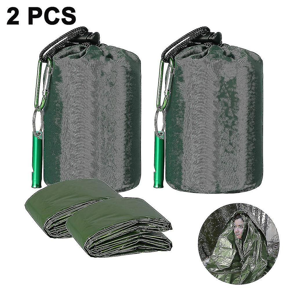 Sac de couchage d’urgence avec paracorde, ultraléger imperméable à l’eau thermique Su