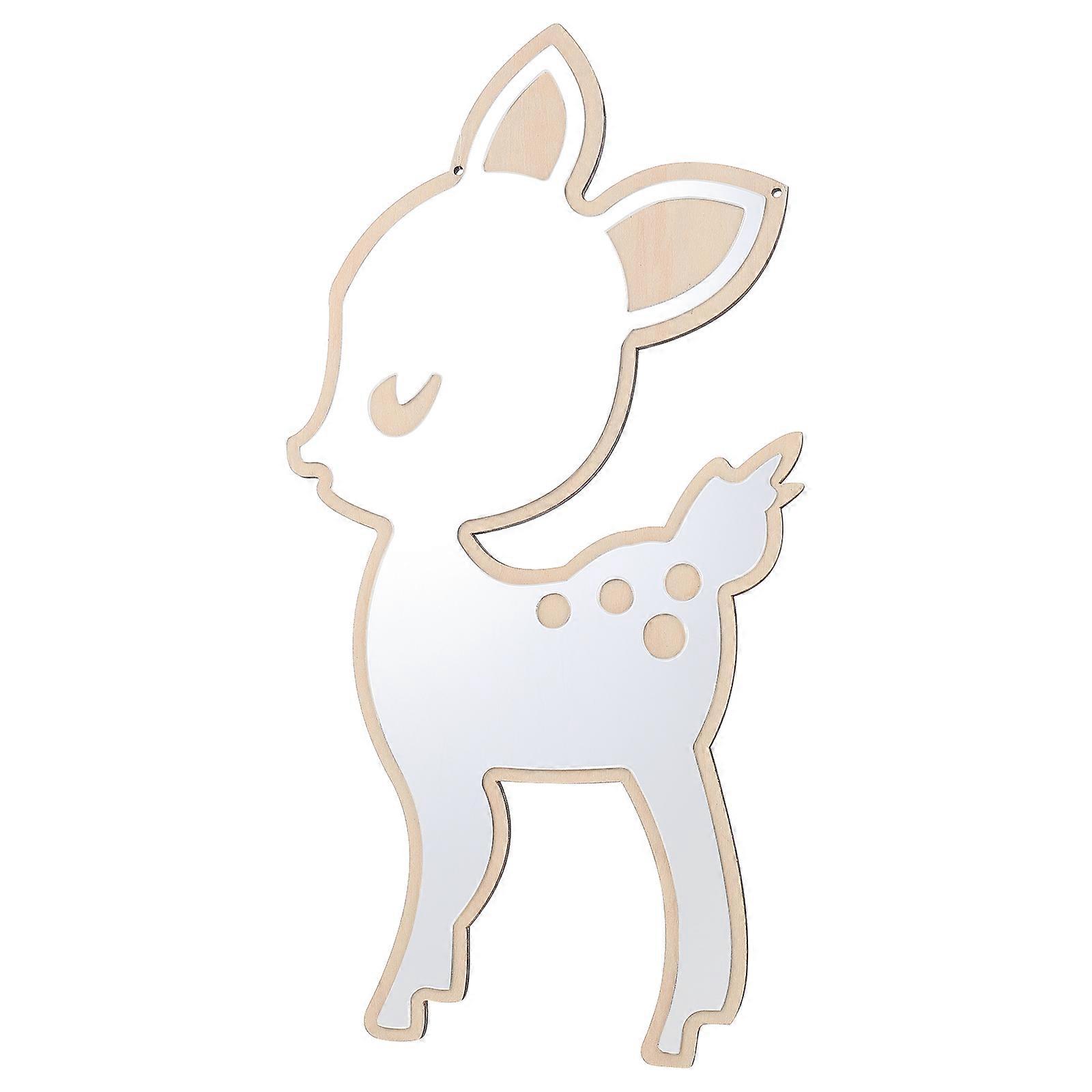 Small Deer Hanging Mirror Nordic Makeup Mirror Decorative
