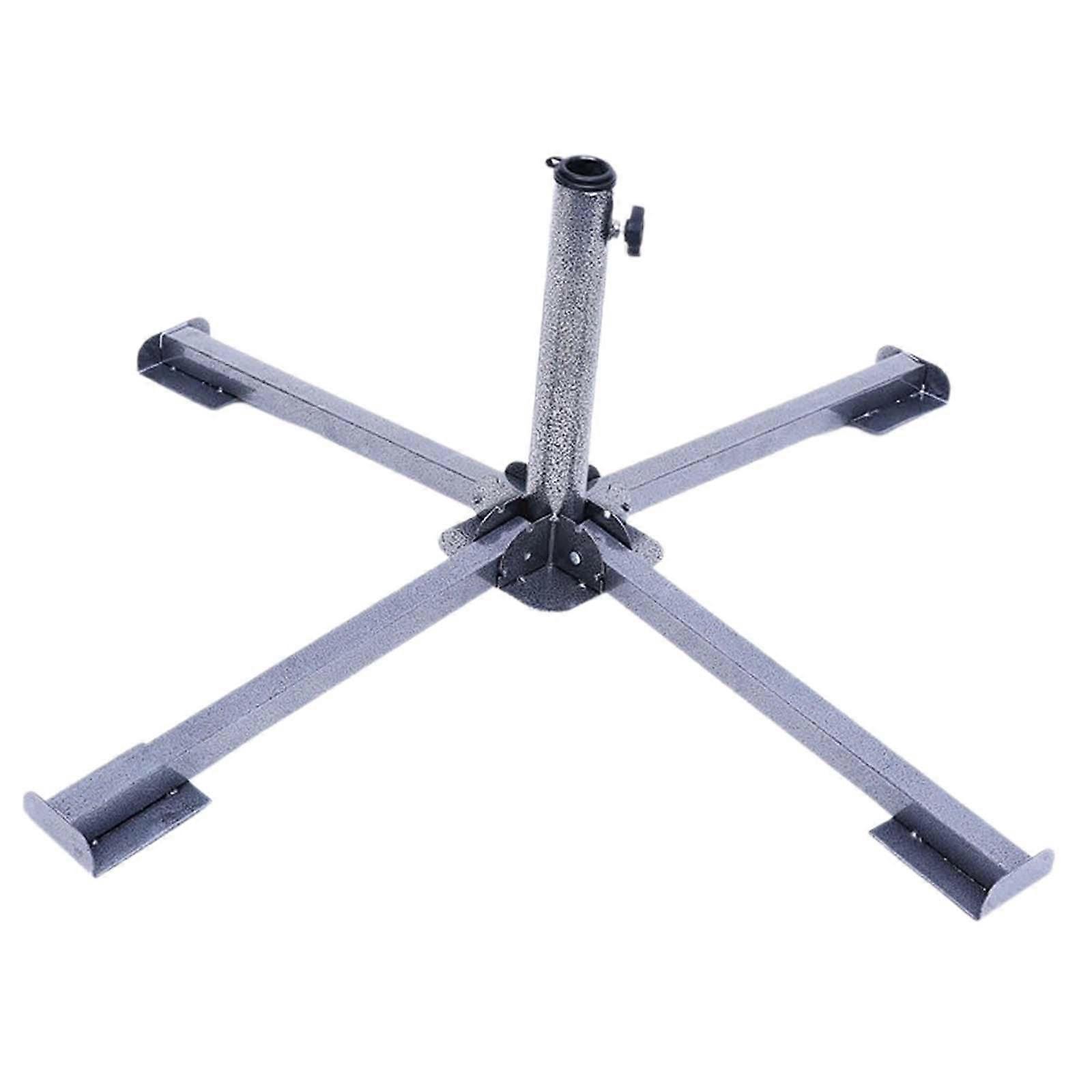 Sunshade Anchor Holder Foldable Adjustable Parasol Base for Yard Lawn Garden