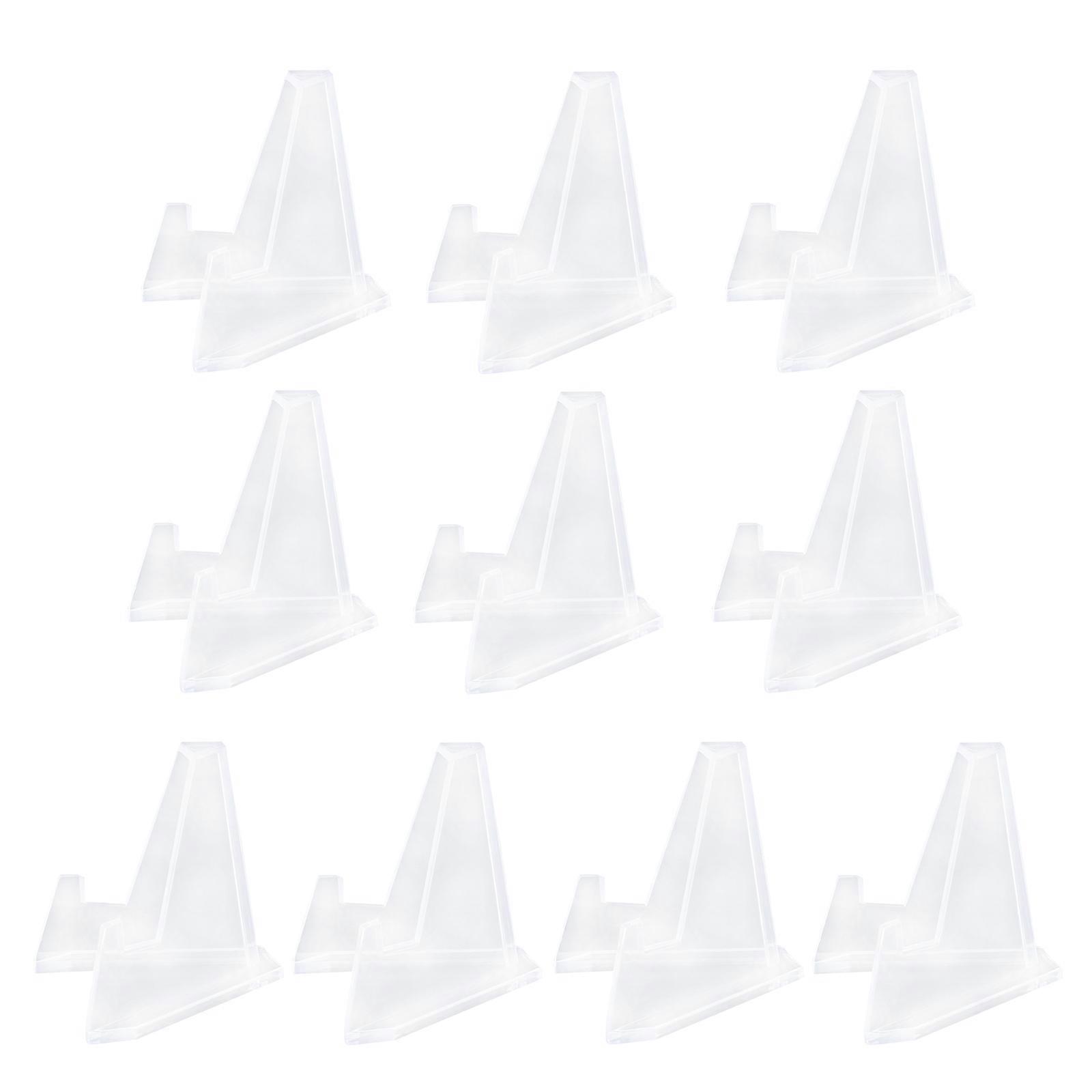 Coin Display Rack Plastic Coin Holder for Tabletop 30Pcs Black