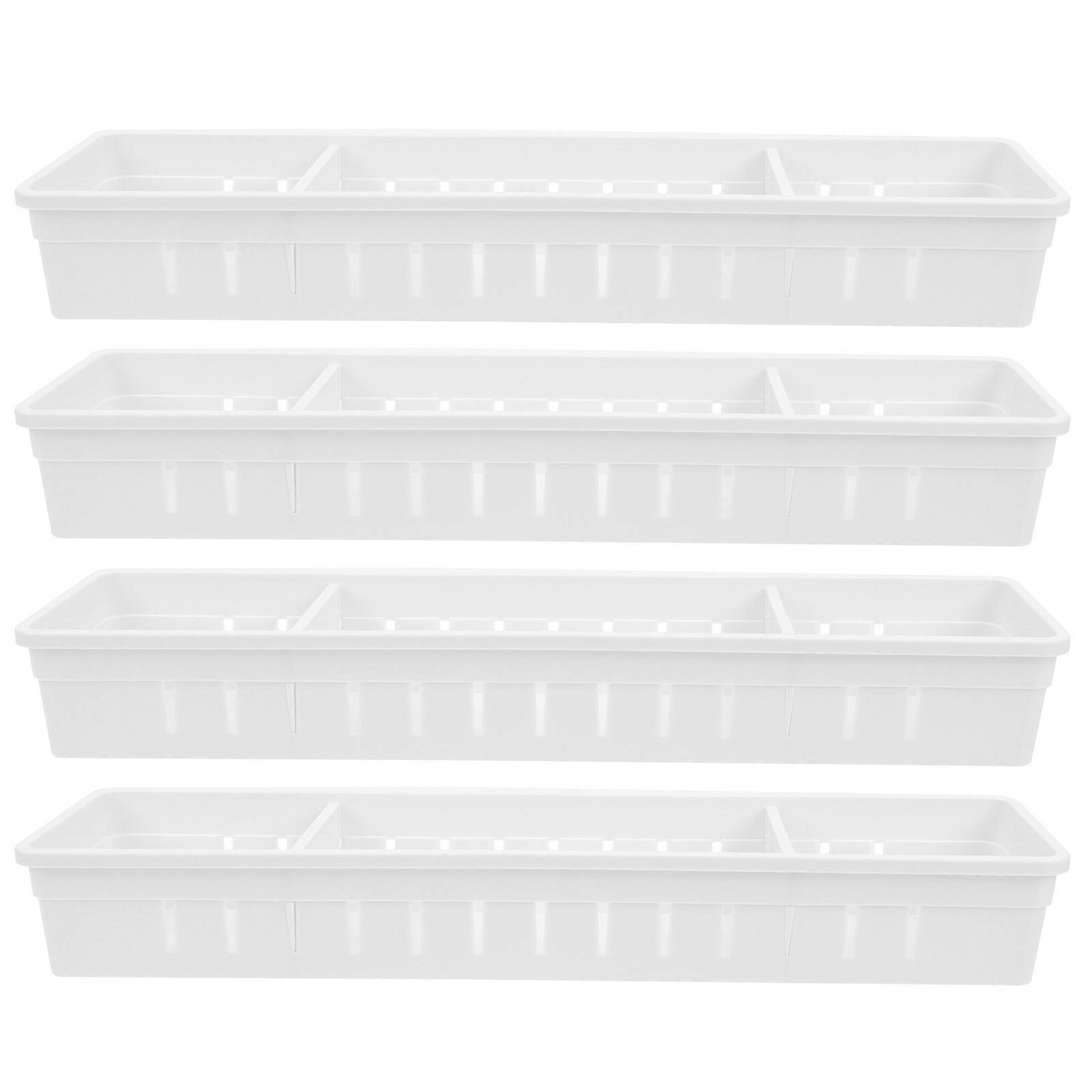 Storage Containers Drawer Tableware Container Kitchen Cupboard Healthy PP 4Set