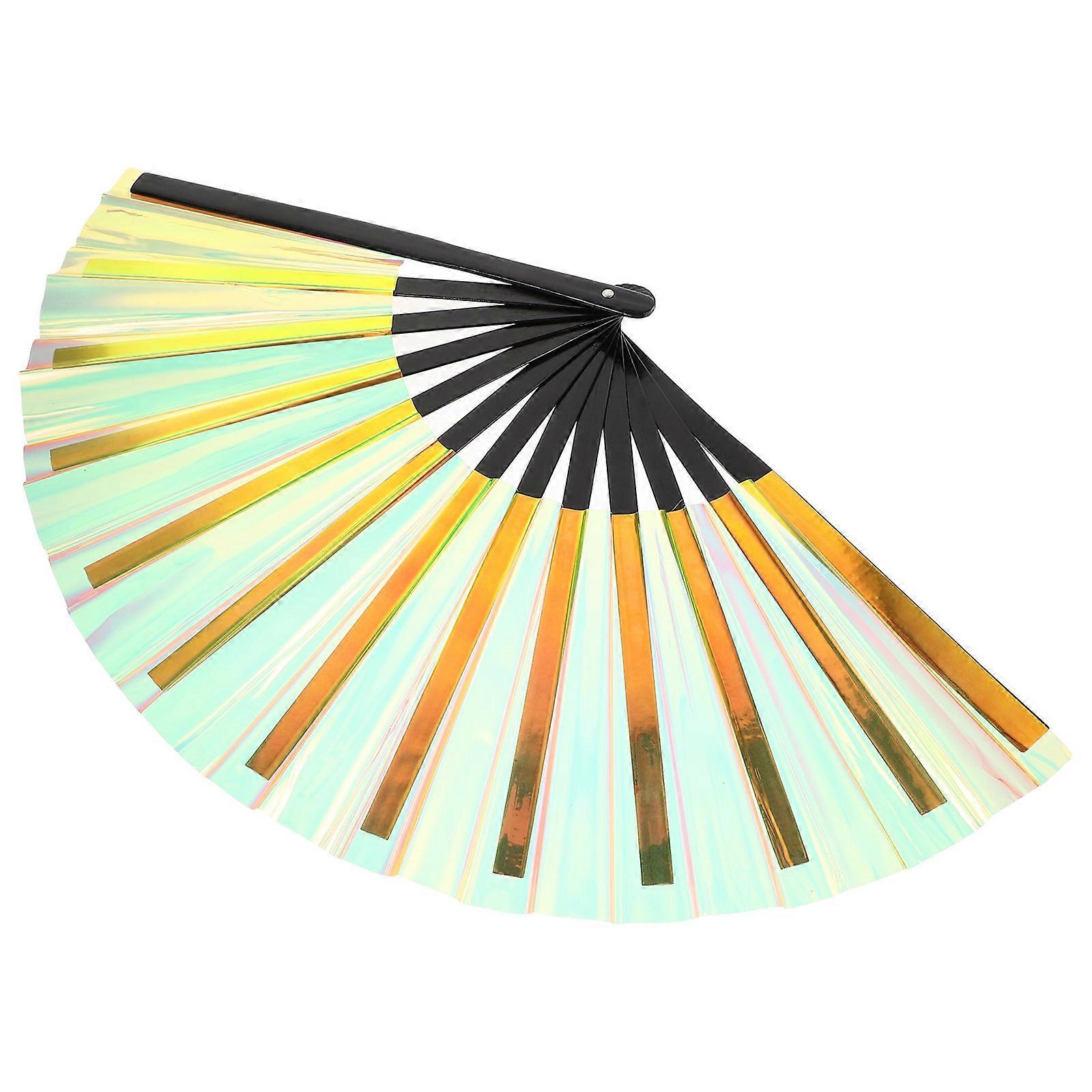 Stage Performance Foldable Fan Hand Fan for Party Use 2Pcs