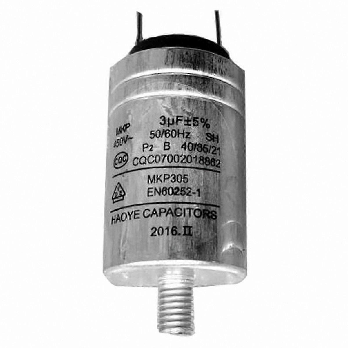 Aluminum Capacitor for Dishwashers 3uF 450V AC Replacement Component