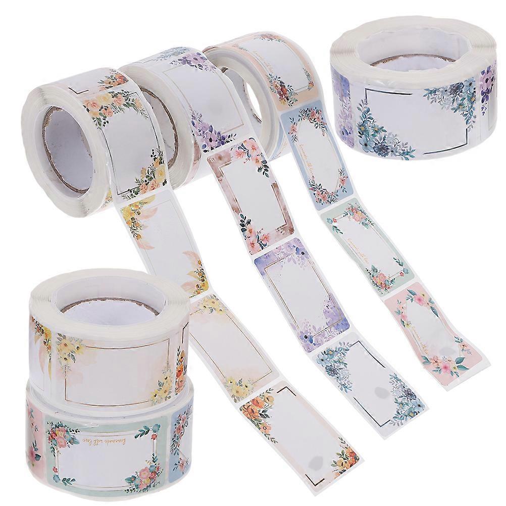 Blank Name Stickers Kitchen Storage Label Stickers for Organizing 6 Rolls