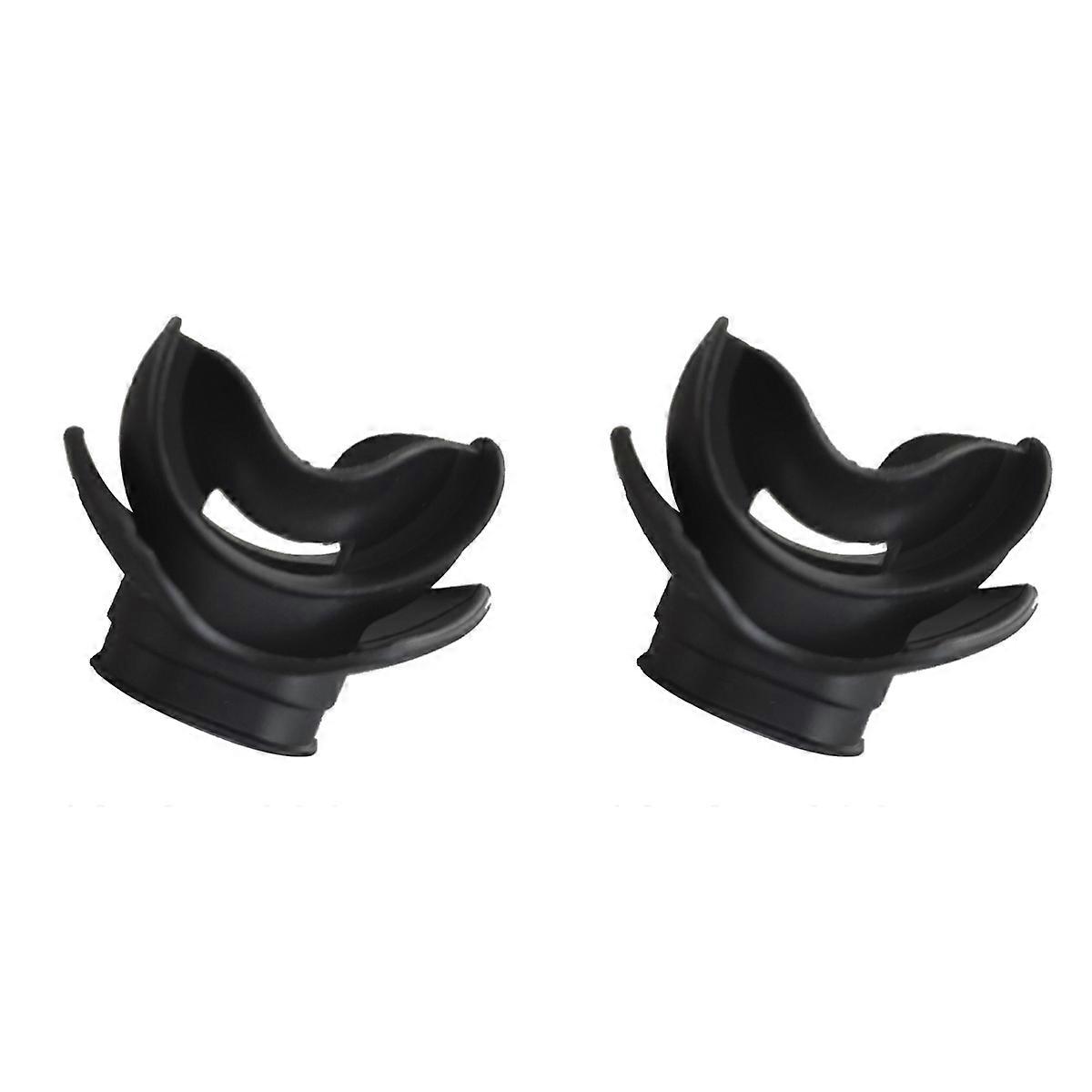 Moldable Silicone Diving Bite Mouthpiece Regulator Black