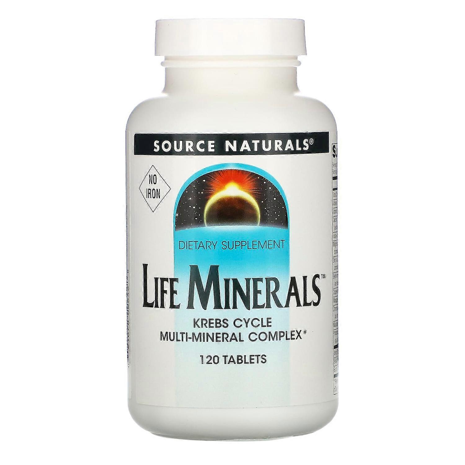Source Naturals, Life Minerals, No Iron, 120 Tablets