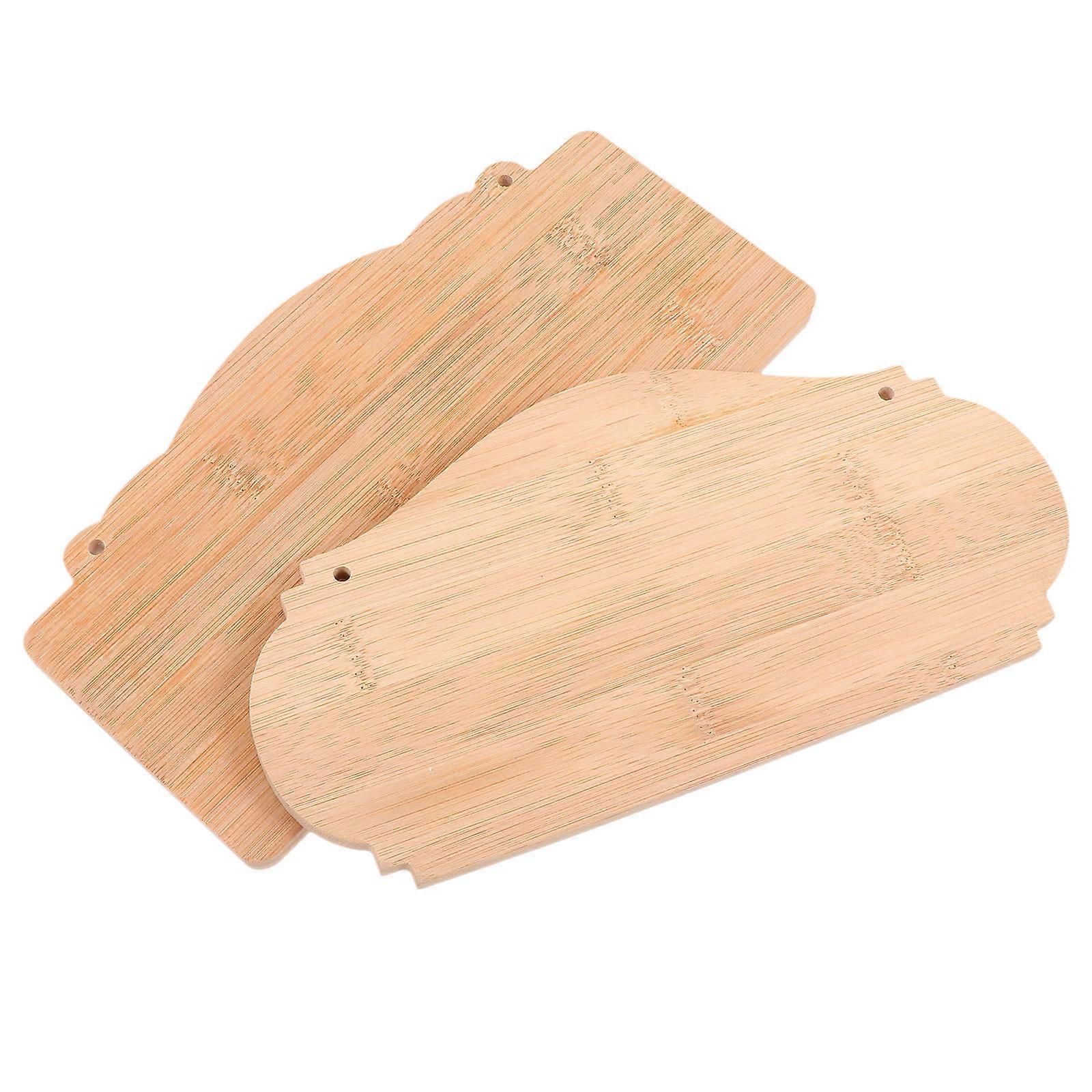 Blank Bamboo Plaques Bamboo Hanging Tags for DIY Use 10Pcs Set