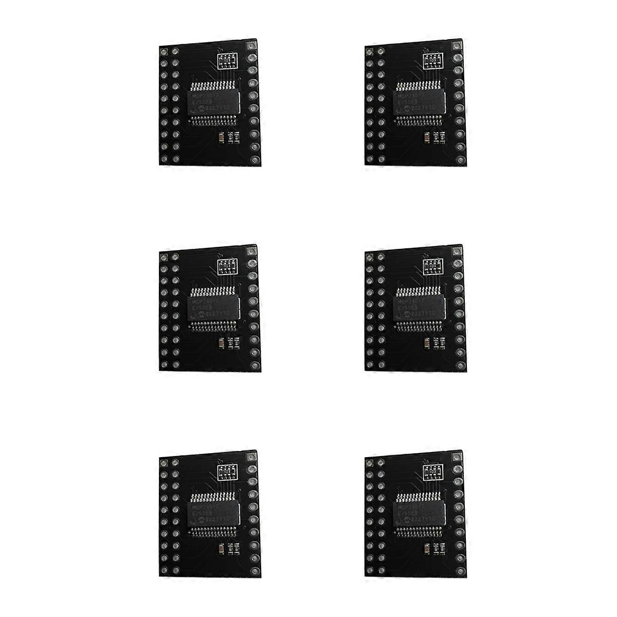 6Pcs MCP23017 Serial Interface Module IIC SPI Bidirectional 16-Bit I/O Expander Pins Serial Interfac