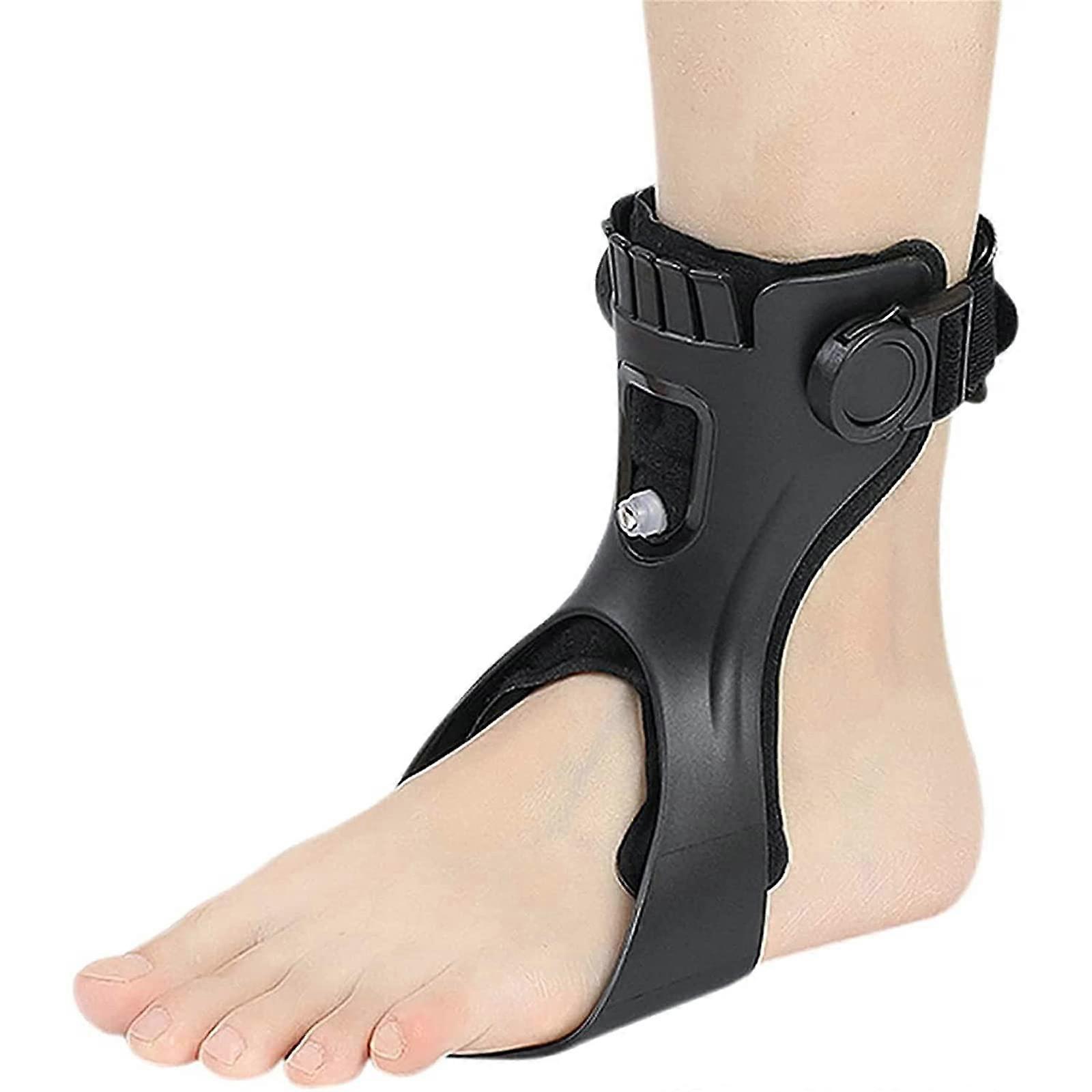 Drop Foot Brace Orthosis Ankle Support with Inflatable Airbag for Stroke and Sprains, Left Medium Size