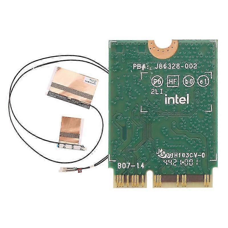 Wifi Card Ax201 Ngw with Antenna Wifi 6 3000Mbps M.2 Cnvio2 Bluetooth 5.1 Wifi Adapter for Windows10