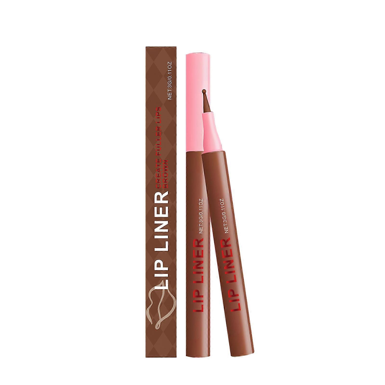 AMZ The Reddish-Brown Lip Liner Can Outline The Lip Shape And Show The Lip Color. It Is Waterproof And Not Easy To Fade Or Peel Off. It Can Be Used Da