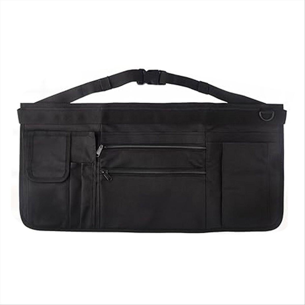 Waitress Server Apron with Multiple Pockets, Half Apron with Adjustable Belt for Waitress, Waiter, W