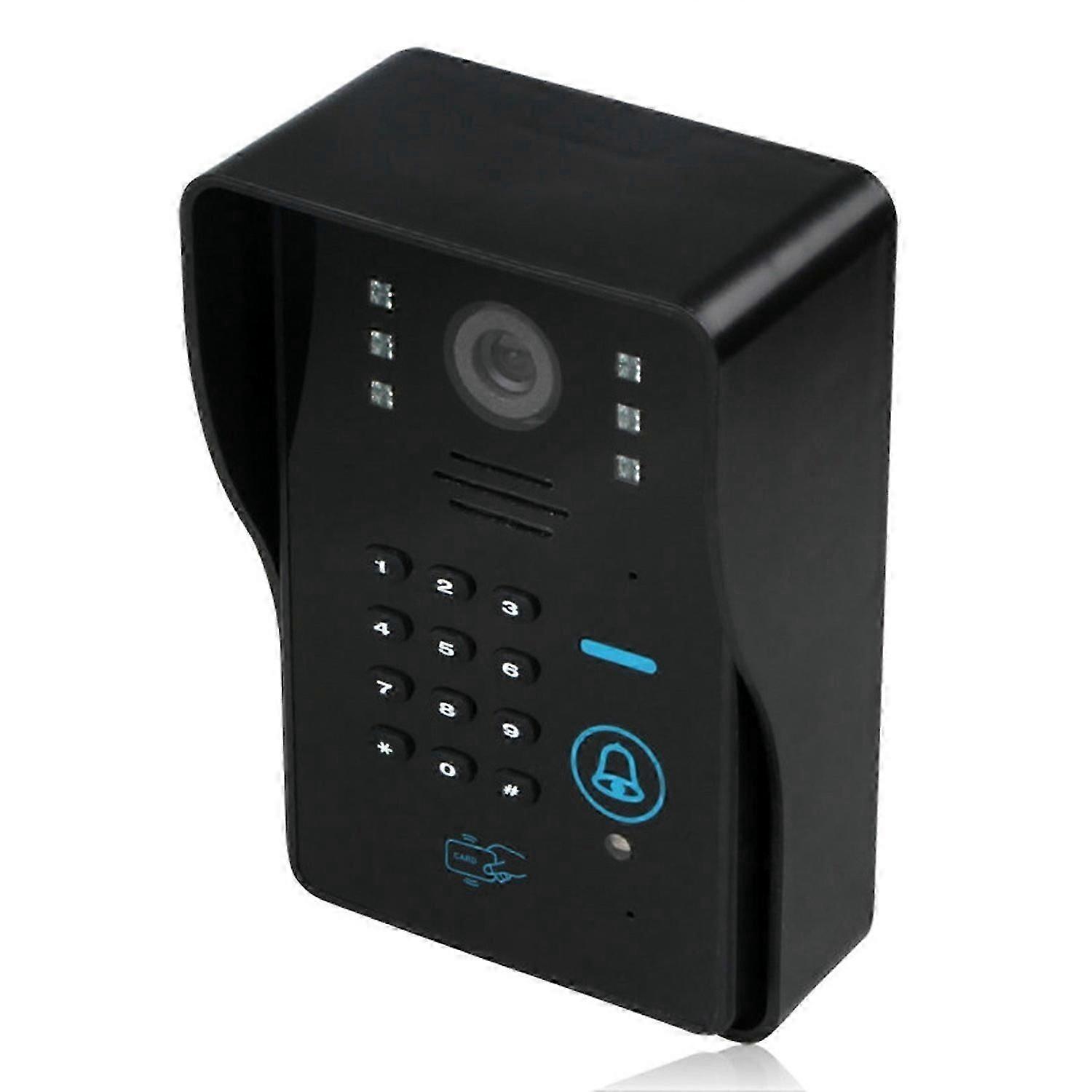 WF1002 1080P WiFi IP Wireless Doorbell with Password and Card Unlock, Visual Intercom, EU Plug (CE