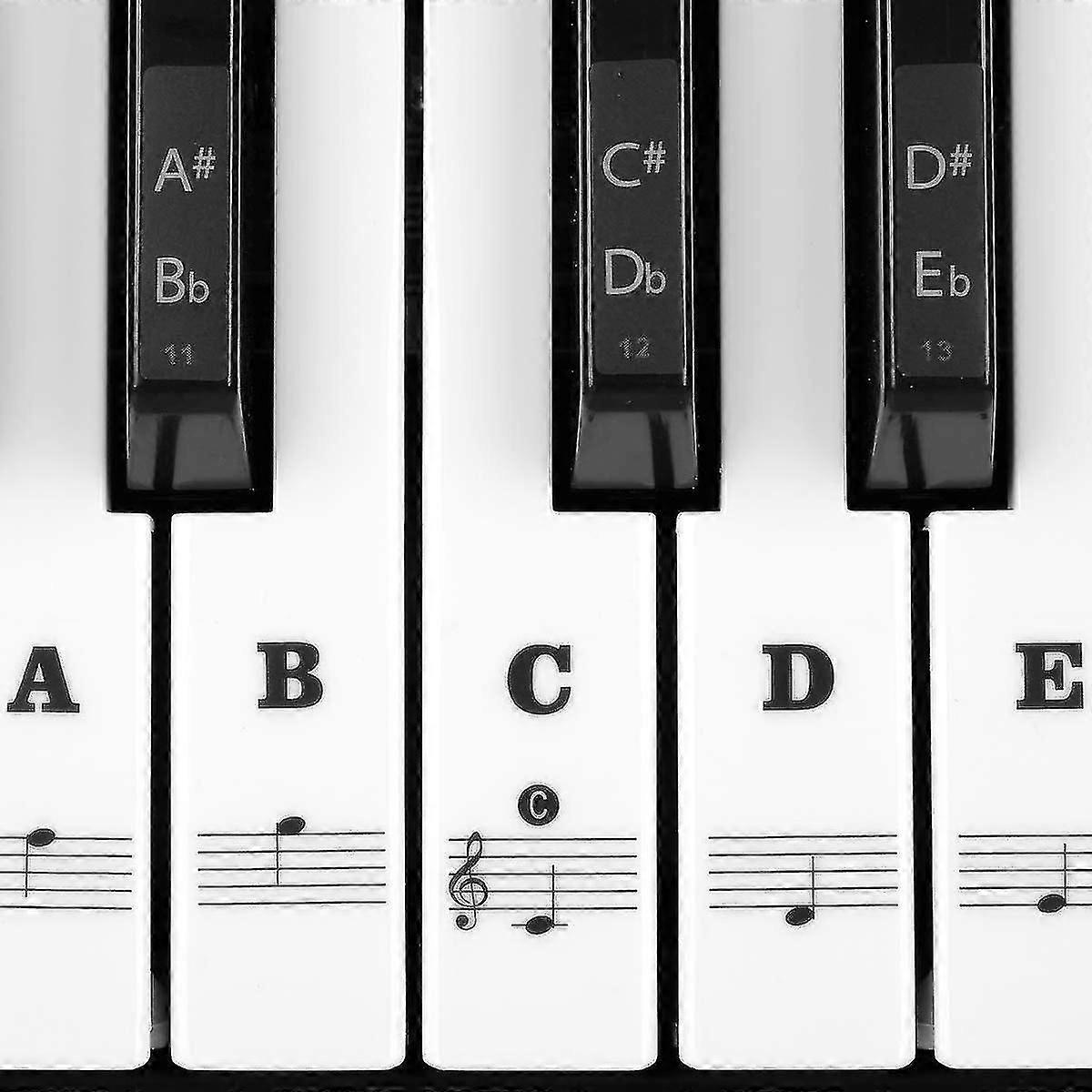 Autocollant de clavier de piano