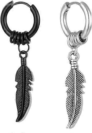 Comfortable Women's Cross Feather Earrings