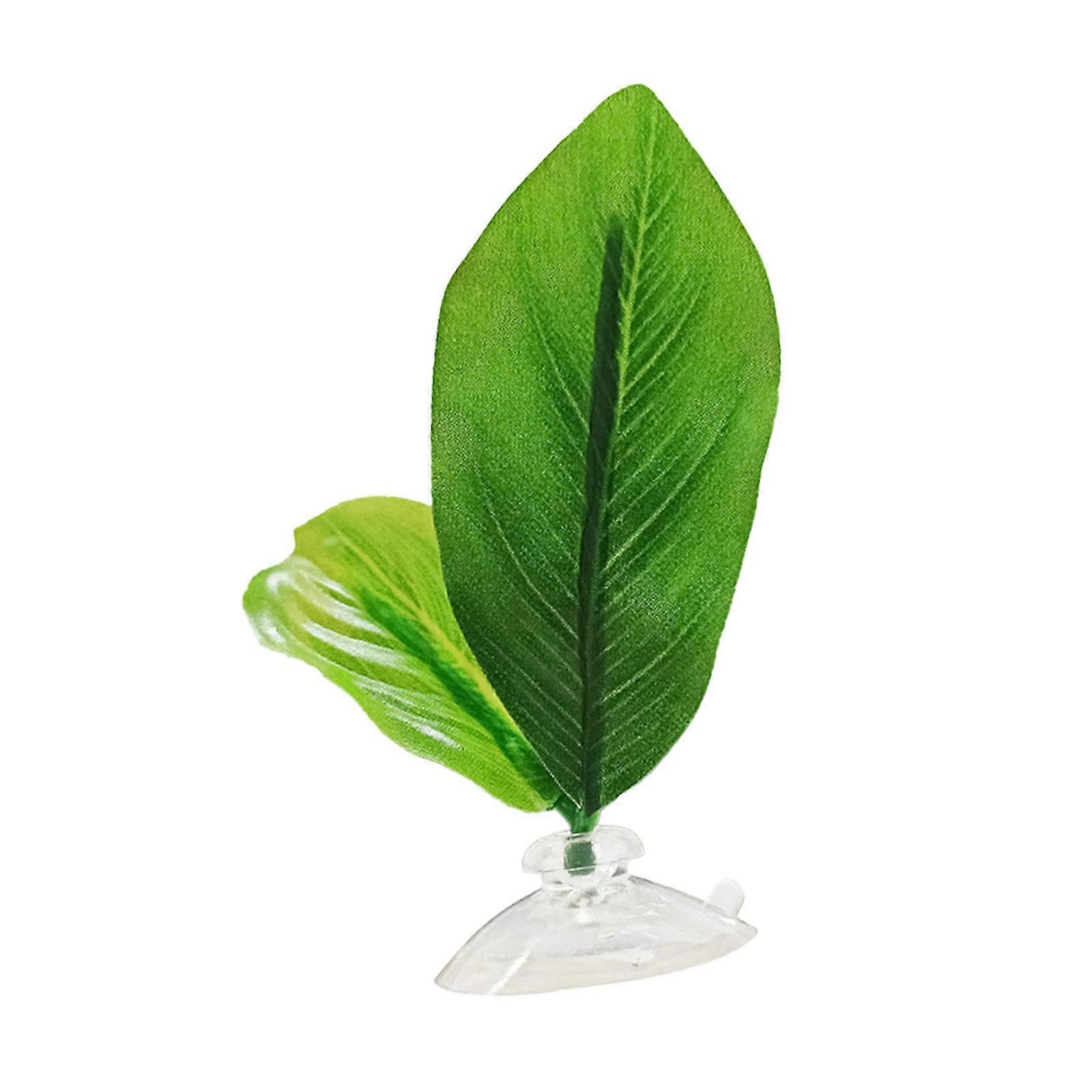 Betta Fish Leaf Bed with Suction Cup Design Leaf Hammock Fishtanks Spawning Grounds 3D Print Fish Habitats Resting Bed Multicolor