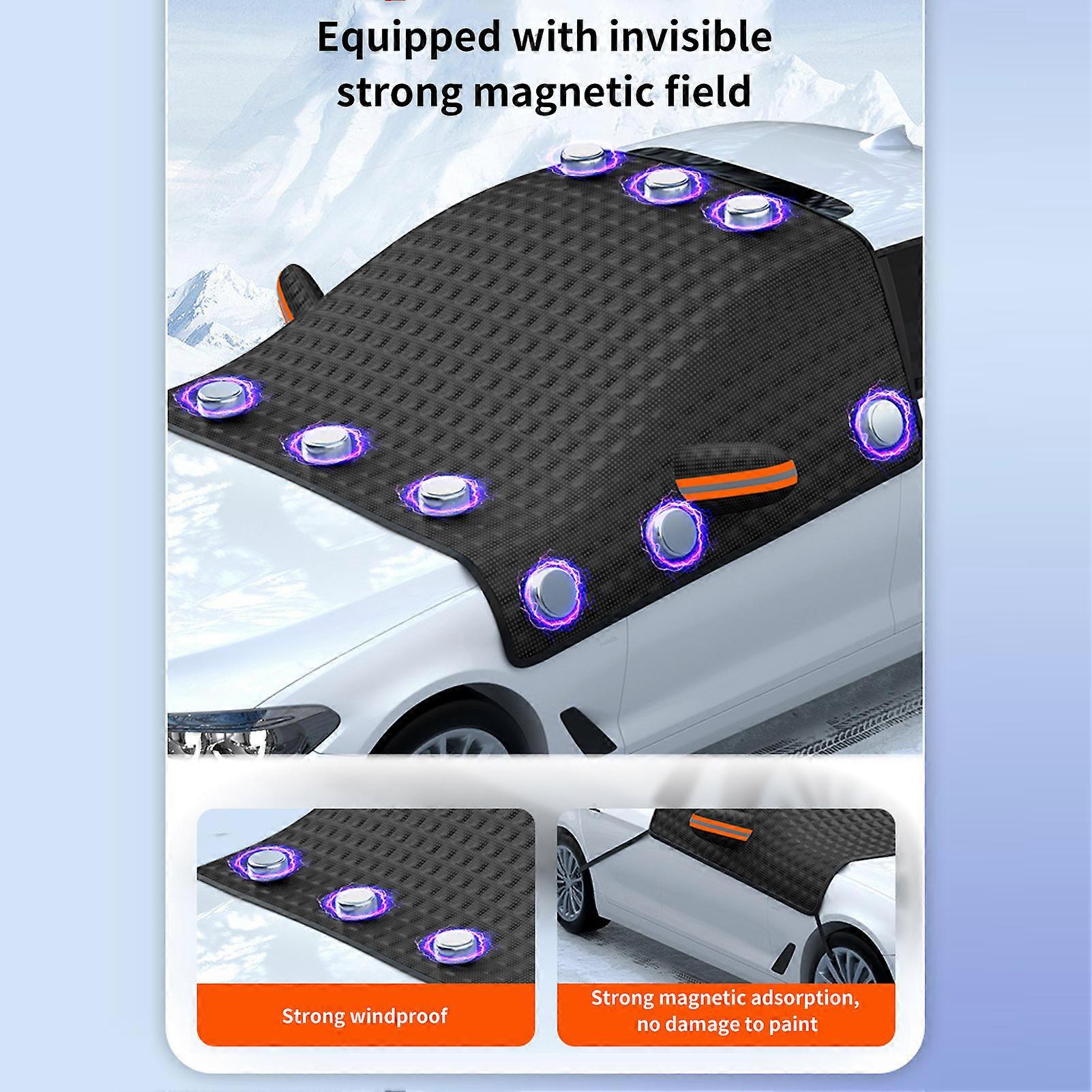 Car windscreen protector with sun and dust protection