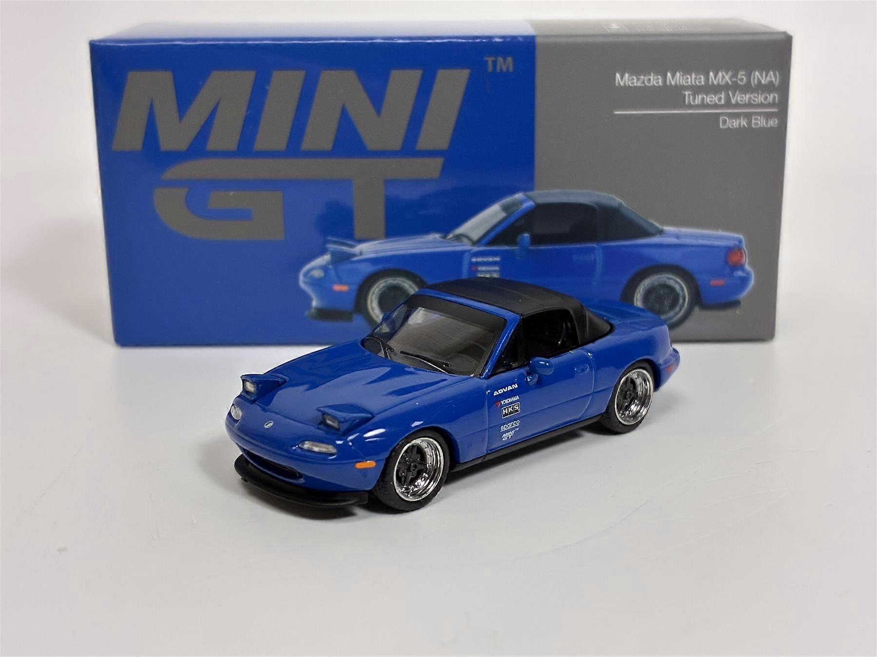 Mazda Miata MX-5 NA Tuned Version Dark Blue LHD 1:64 Mini GT MGT01069L