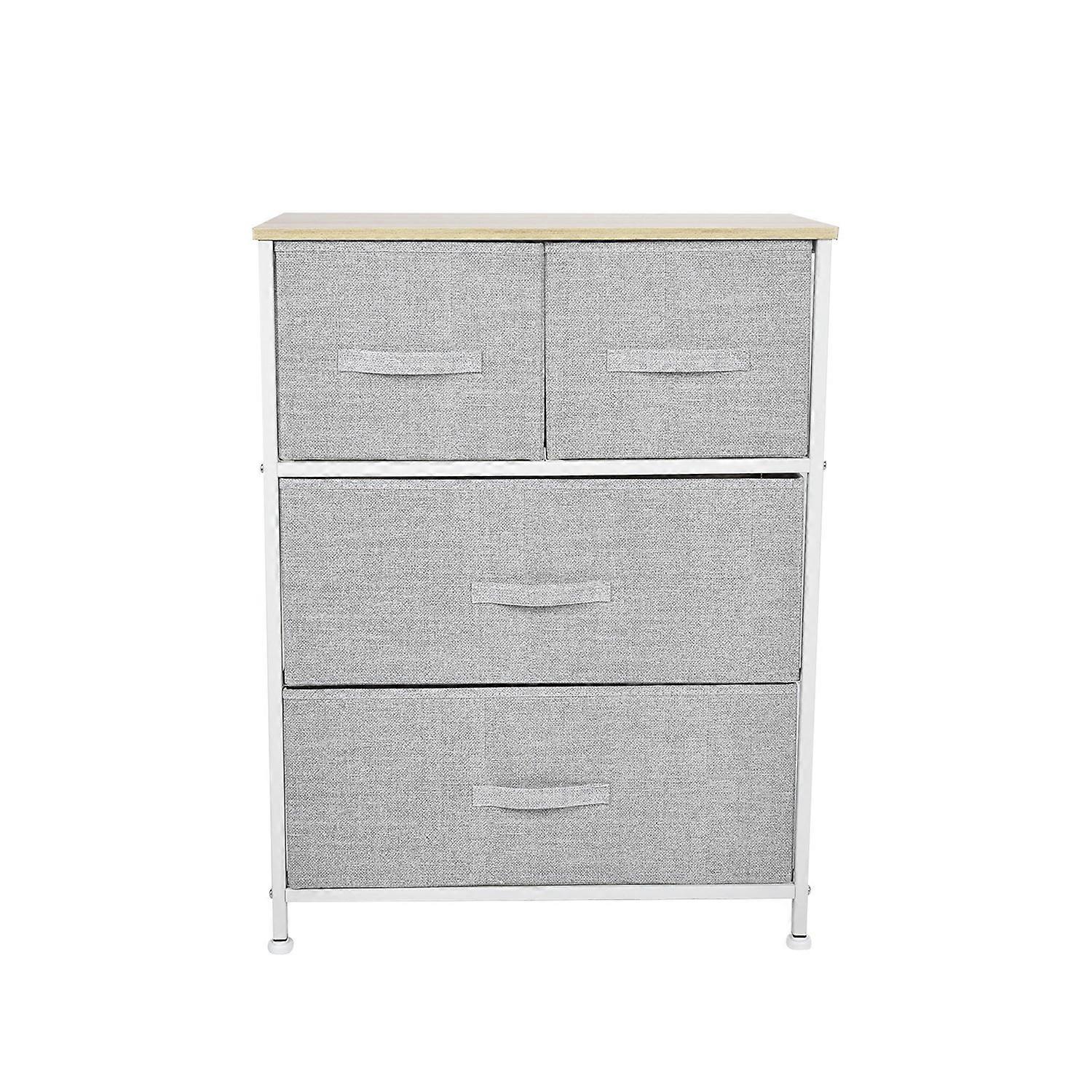 3‑Layer Storage Cabinet with 4 Drawers Removable Storage Tower for Home Living Room