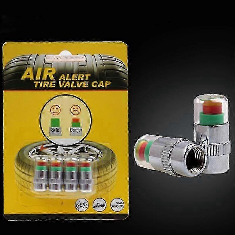 4pcs car Tire Pressure Monitor Valve Stem gage alarm alert sensor valve indicator