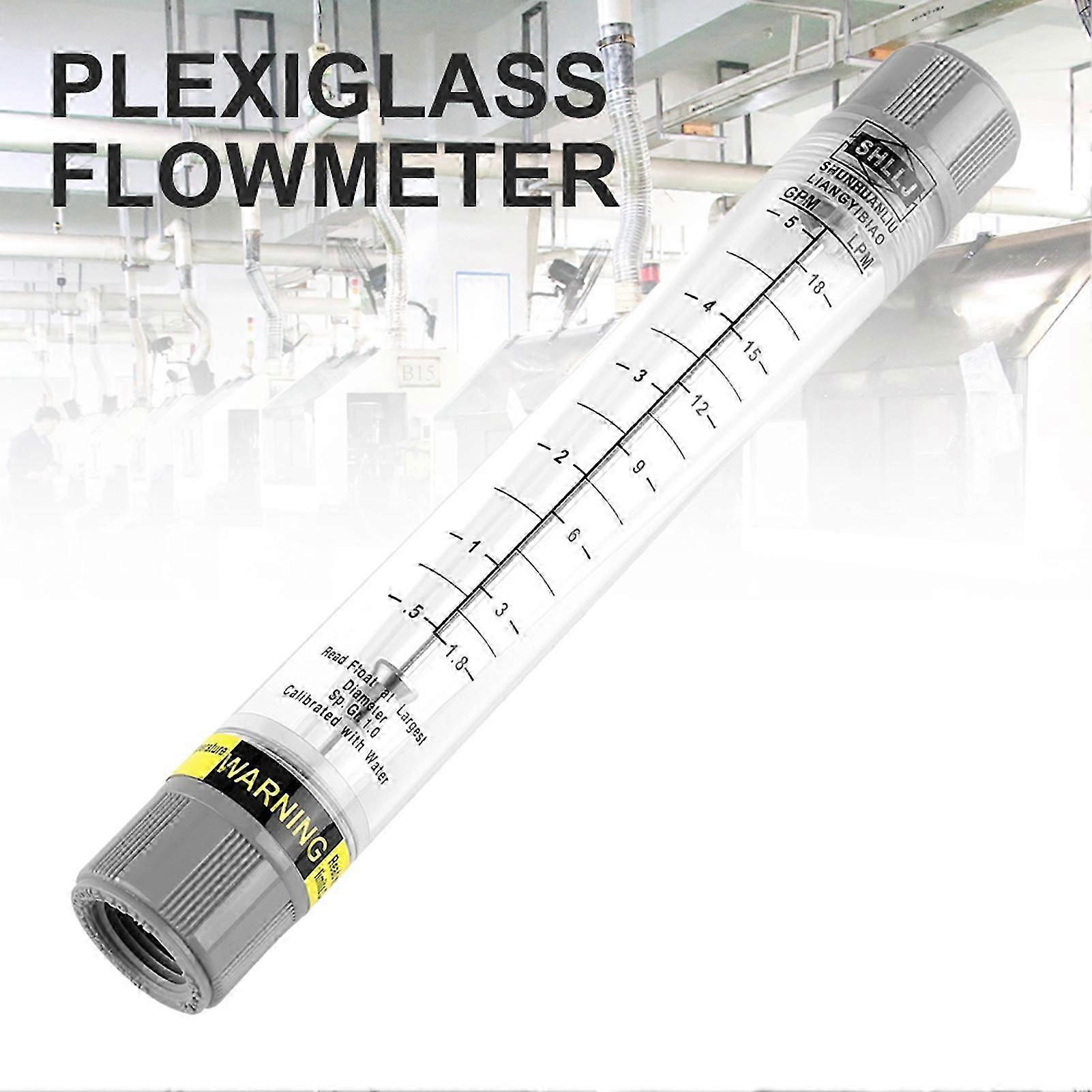 Tube Flow Meter Transparent Unbreakable Lightweight Vertical Installation Corrosion Resistant Meter for Environmental Protection Mengxi Edition 1107