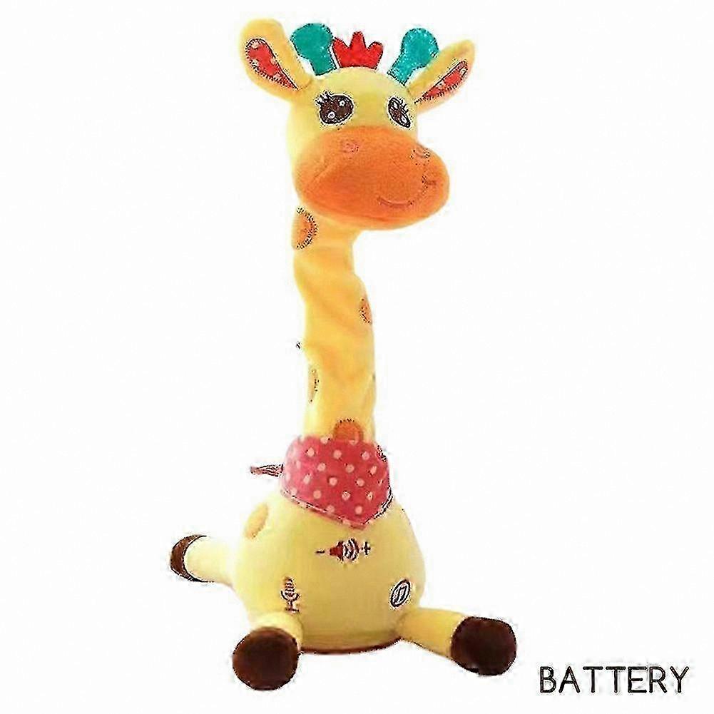 Interactive Talking Plush Giraffe Toy with Sounds & Motion for Kids Playtime Fun