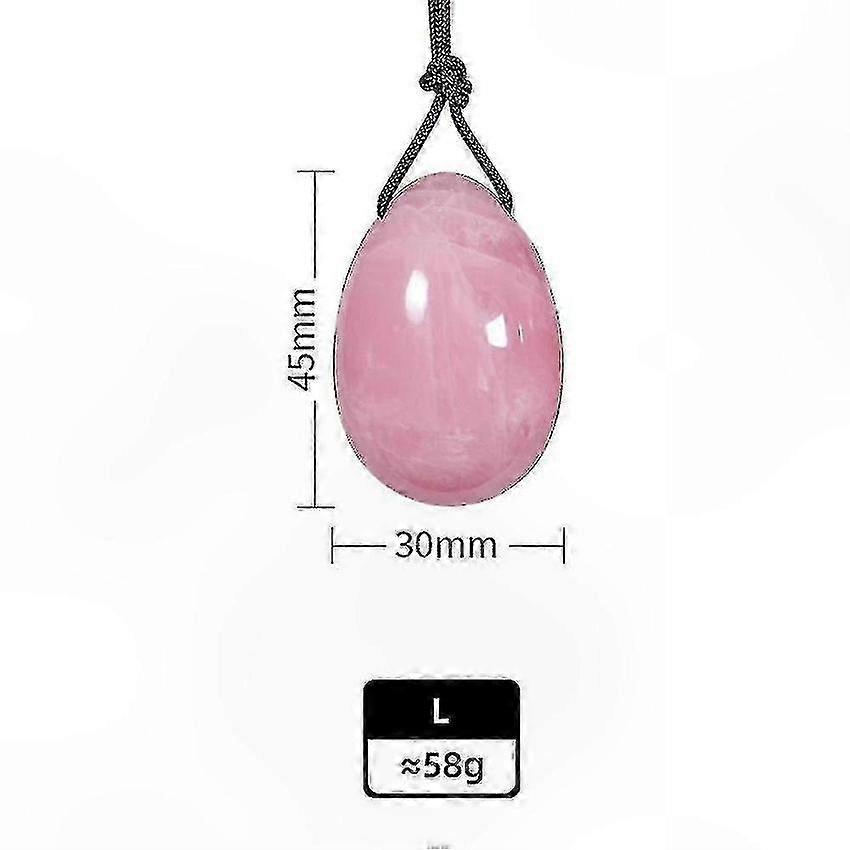 סט תרגילי קיגל ביצת יוני רוז קוורץ לנשים רייקי ריפוי עיסוי קריסטל