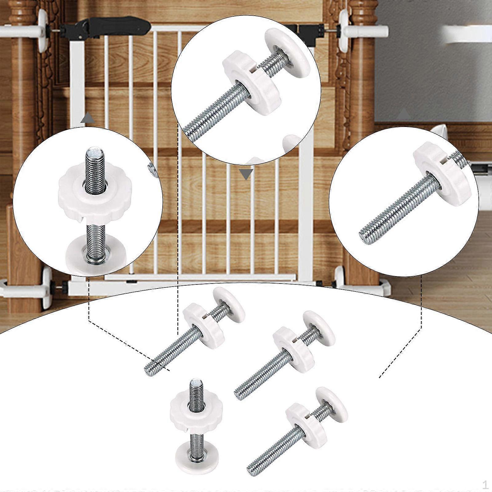 4 Pack Gate Threaded Spindle Rods Fasteners for Home Stair Railing