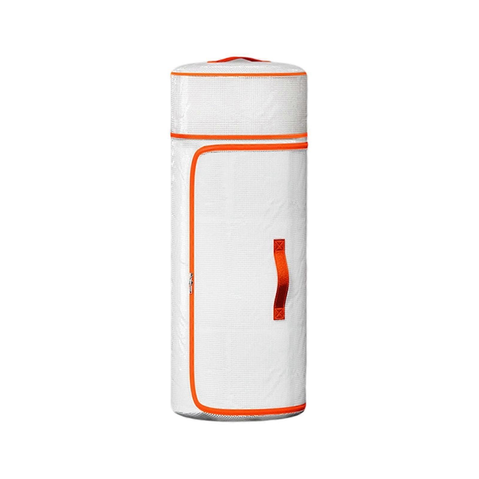 Space Saving Cylinder Storage Bag Crafted of Thick PVC Materials Ideal for Blankets Linens Multicolor