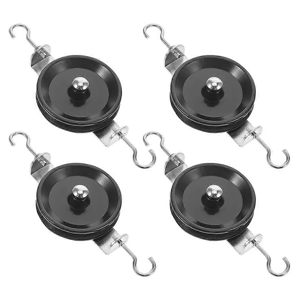 Mechanics Pulley with Hook for Physics Experiments 4Pcs Educational Tool