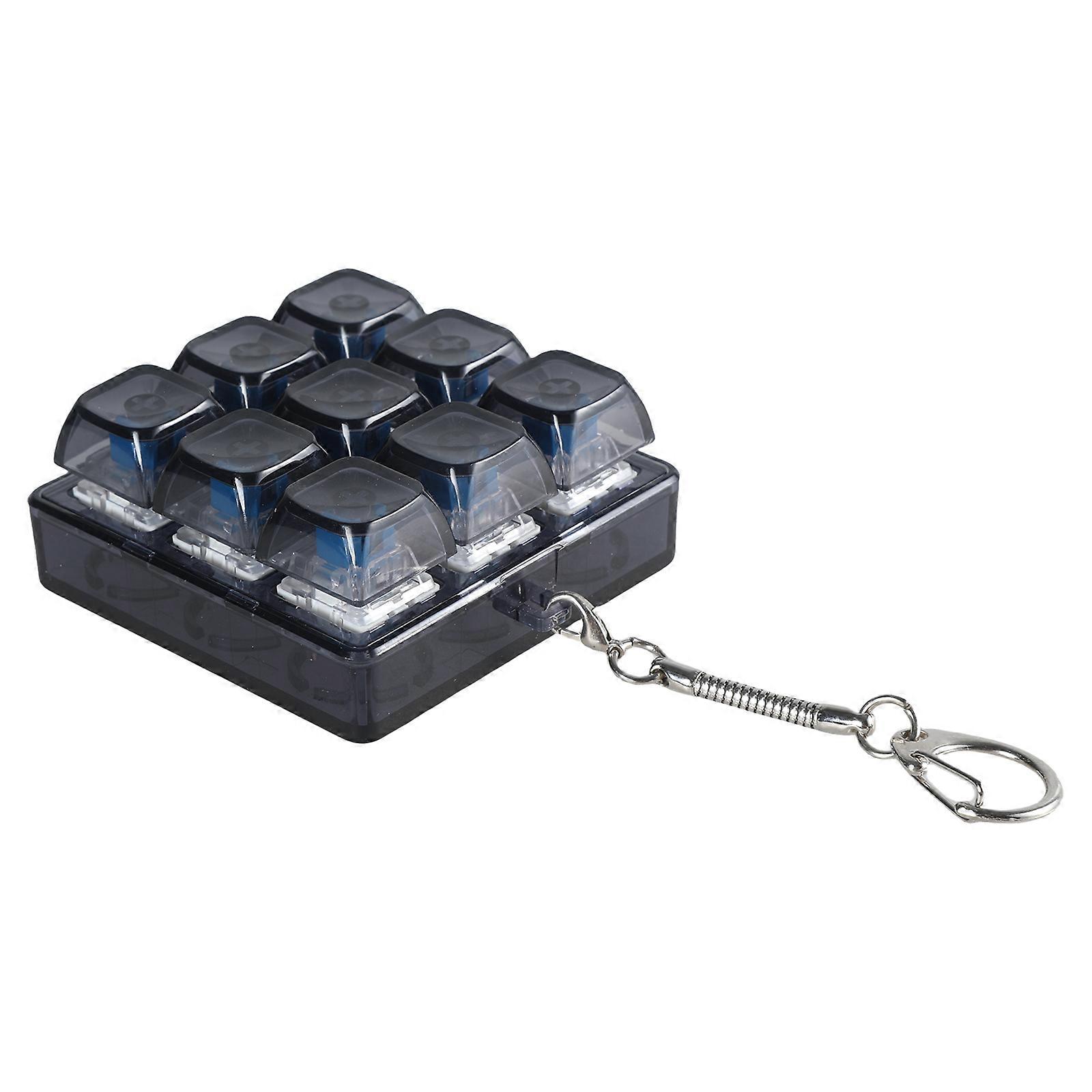 Keyboards Switches Keychains 9Key XDA Profile Translucent Keycap Switches Tester Without LED Light Toys Stress Relief Multicolor