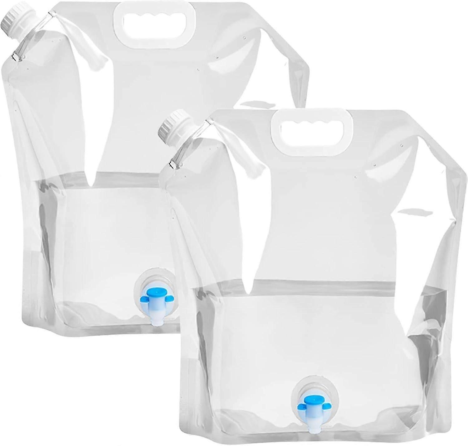collapsible water storage bag 2pcs pe water container