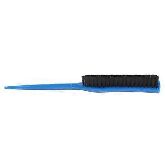 Hair Teasing Brush 3 Row Nylon Add Volume Ergonomic Portable Hair Styling Rat Tail Brush for Salon B