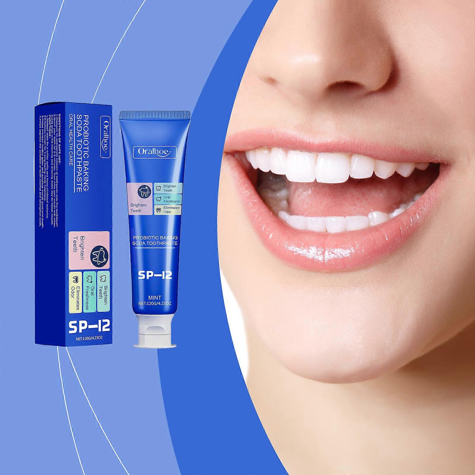 Oralhoe Baking Soda Care Toothpaste, Keeps Teeth Clean And Long-Lasting, Refreshing And Solidifying. It Is A Daily Cleaning Toothpaste