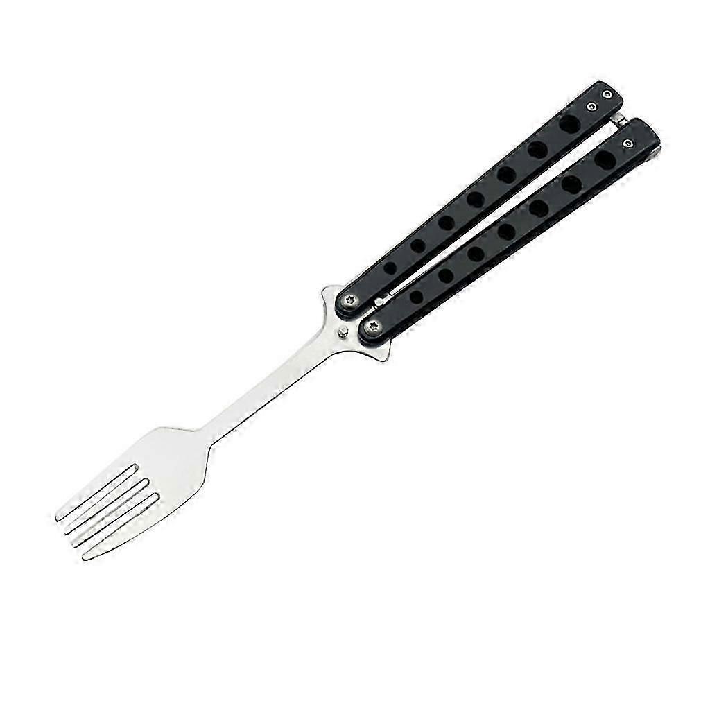 Butterfly Spoon Fork Camping Foldable Stainless Steel Utensils for Camping