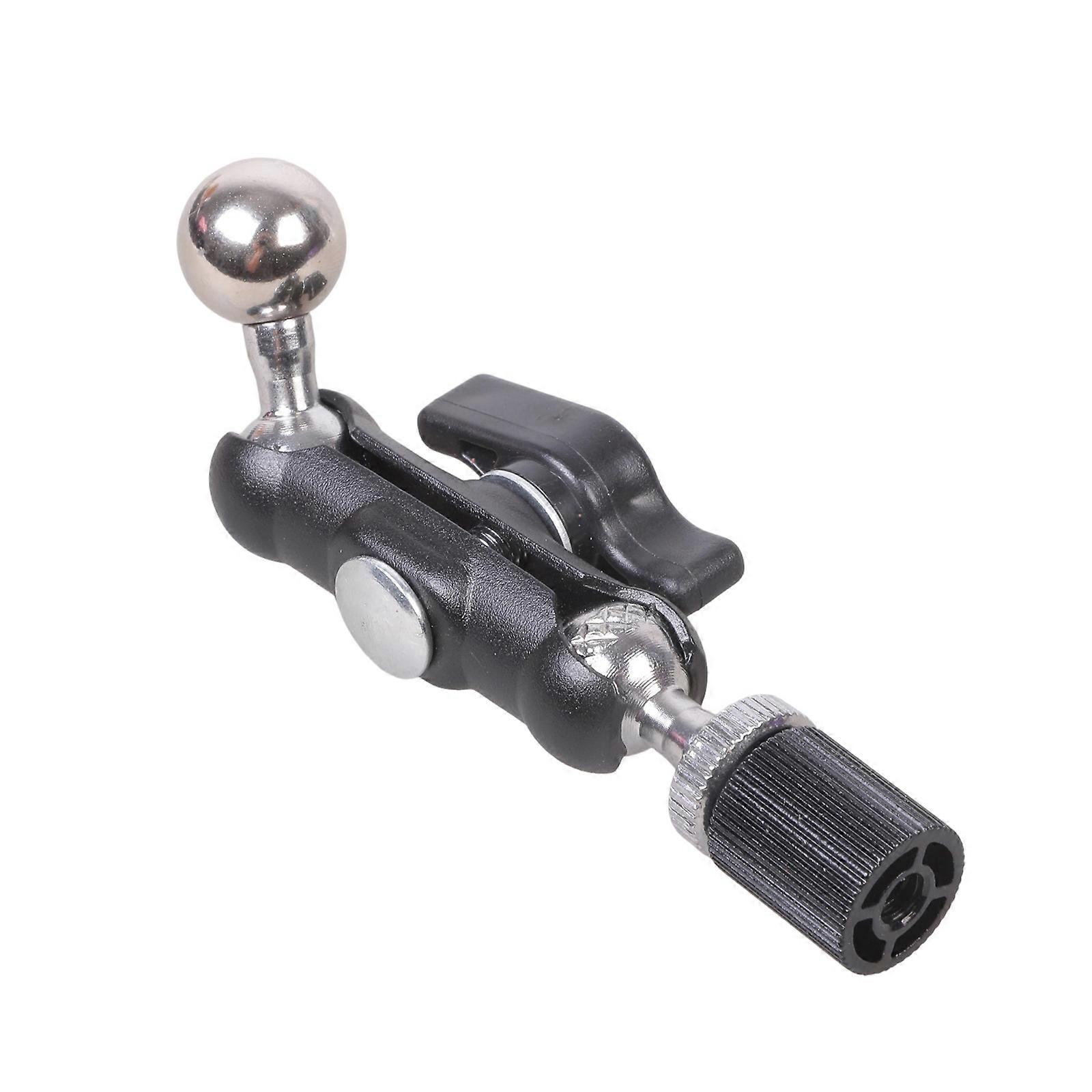 Professional Rotatable Bracket 17mm Ball Head to 1/4inch Thread Clamp For Phone Video Mount Camera LED Light Microphone Multicolor