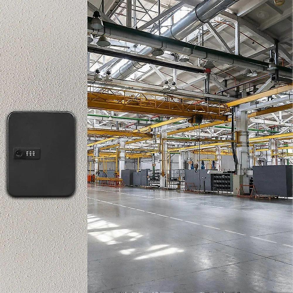 Combination Key Cabinet 36 Key Hooks Key Box Wall Mounted Code Lock Locking Key Organizer Key Cabinet Security Lock Box