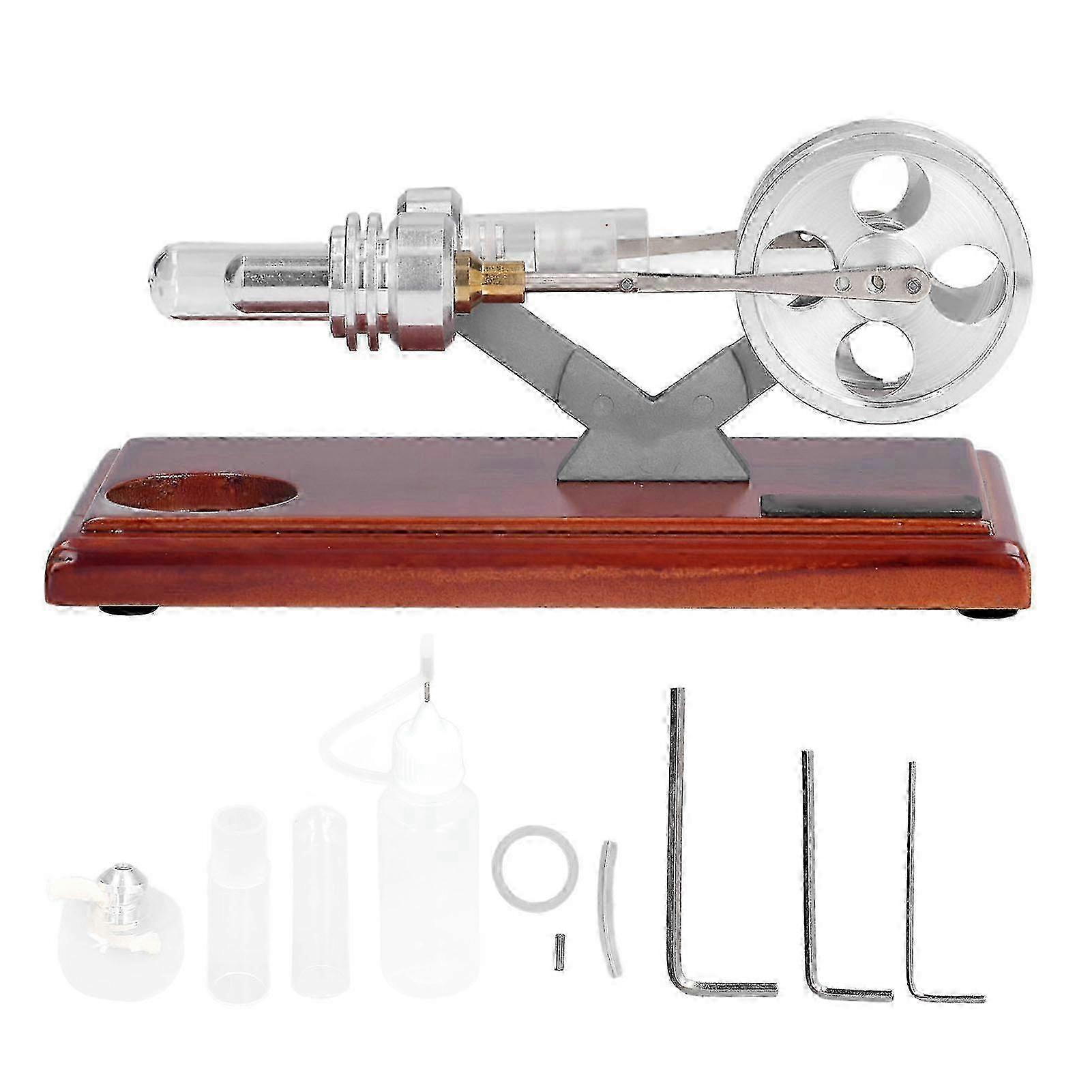 Stirling Engine Model Aluminium Alloy Physical Engine Motor Model Educational Toy for Classroom
