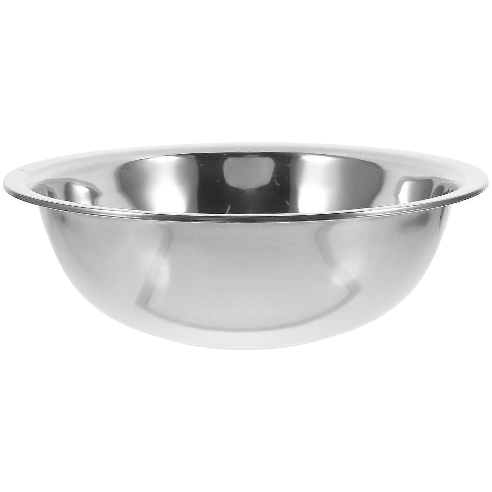 Multi Function Stainless Steel Basin Foot Washing Bucket 29cm Silver 1Pcs