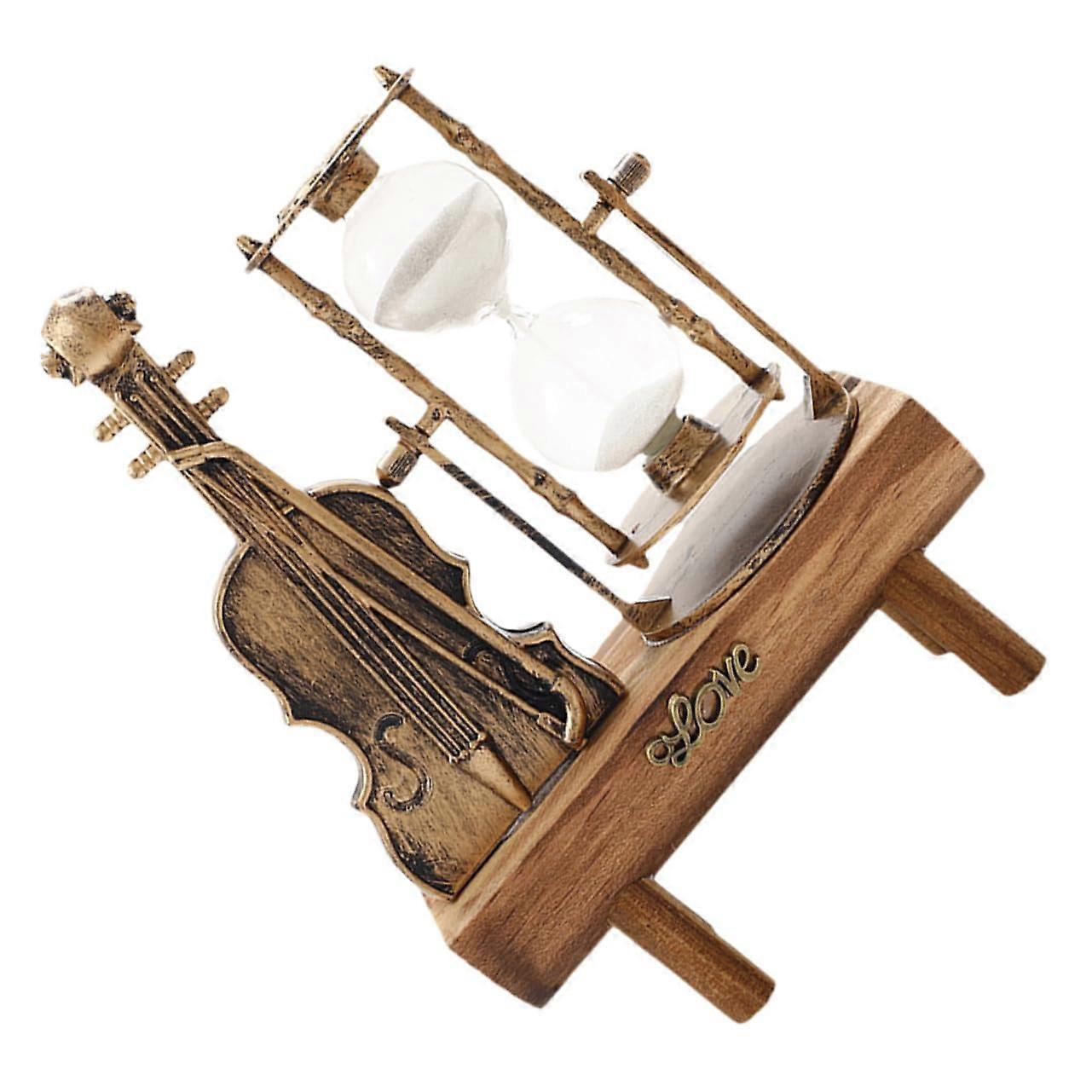 Hourglass Sand Timer Retro Desktop Clock Vintage Tabletop Decor for Home or Office