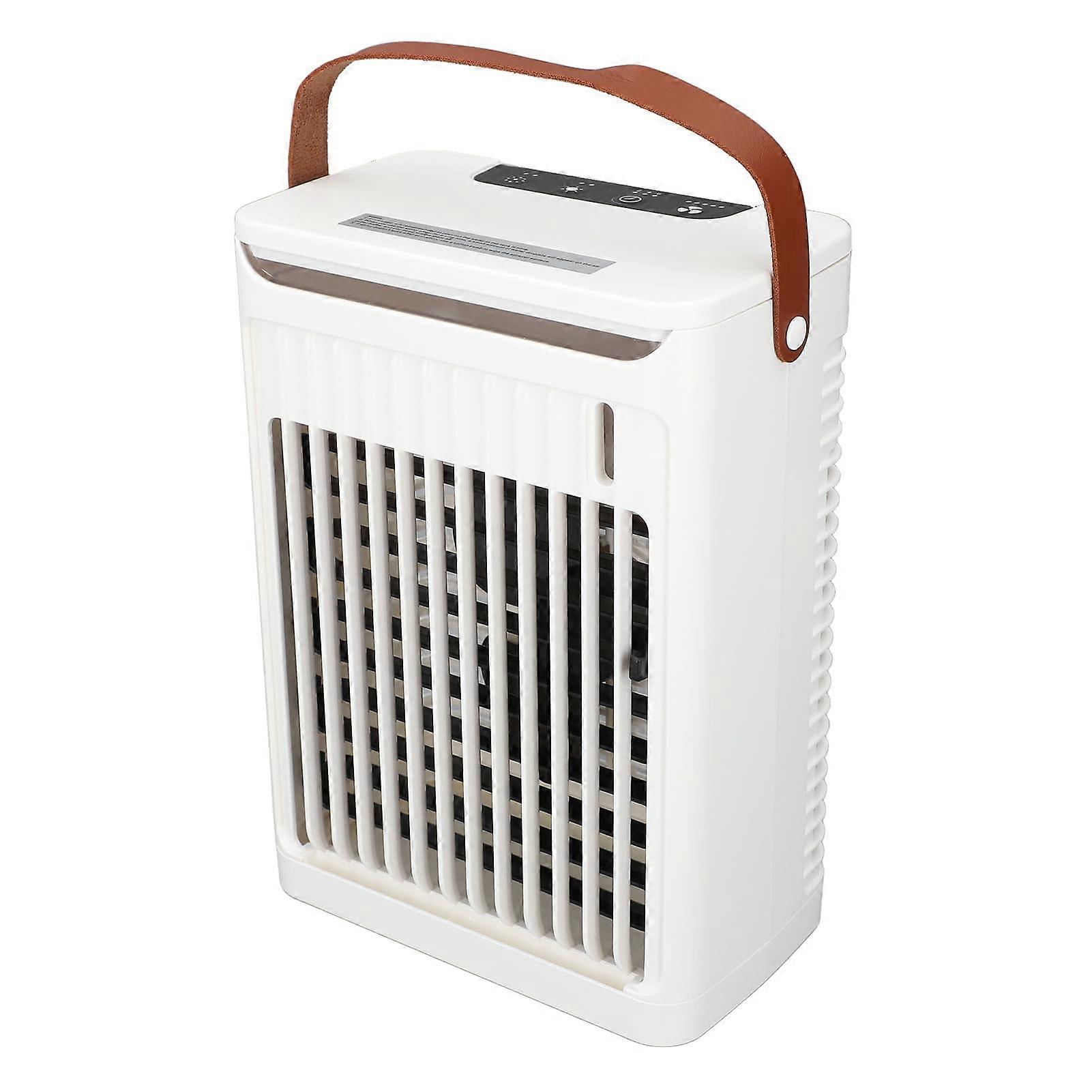 Portable Air Cooler and Humidifier Fan 680ml Water Tank 2 Mist Modes for Home Office Camping
