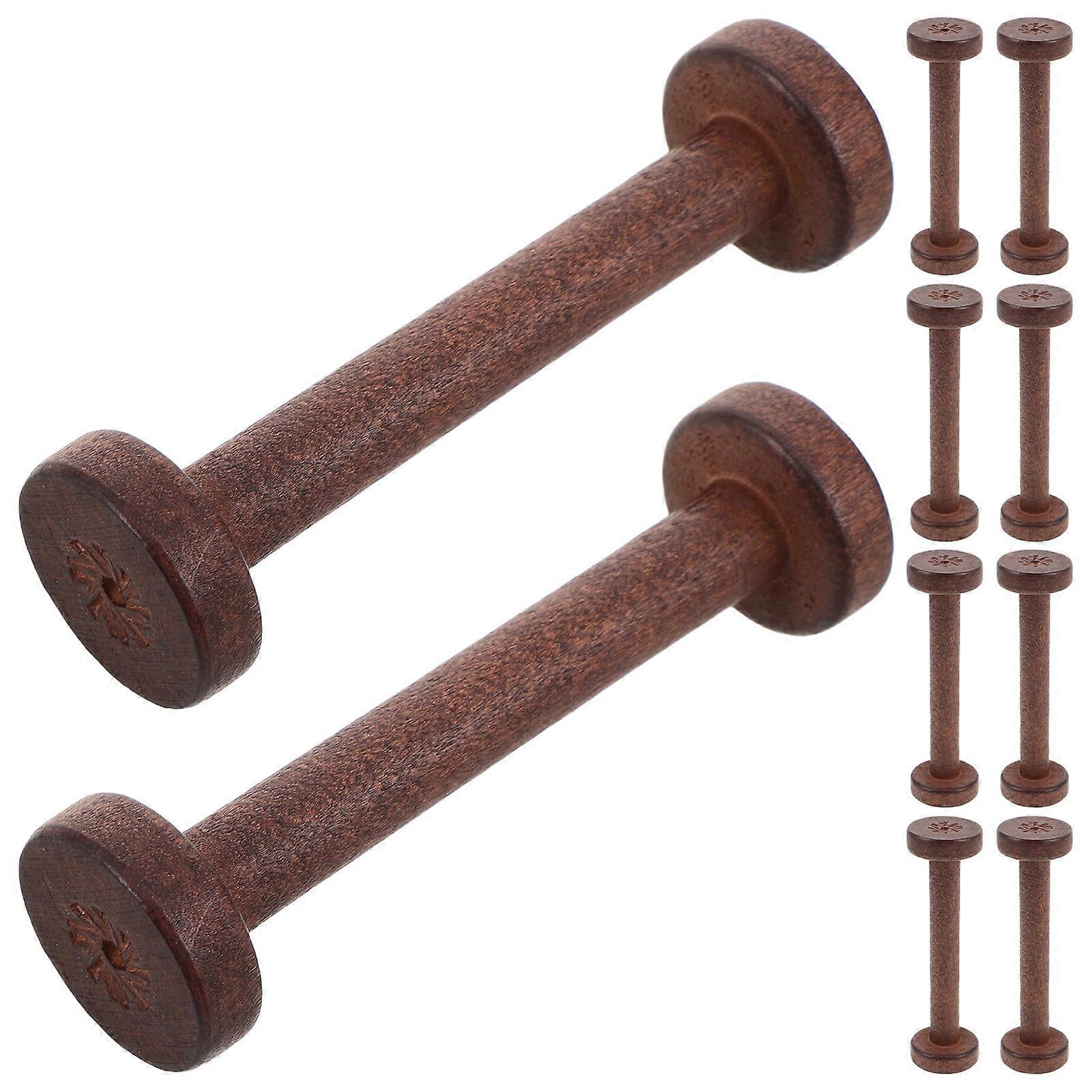 Wooden Thread Spools For Sewing Users Crafting Tools Efficient .50X2.70X2.70CM 10Pcs