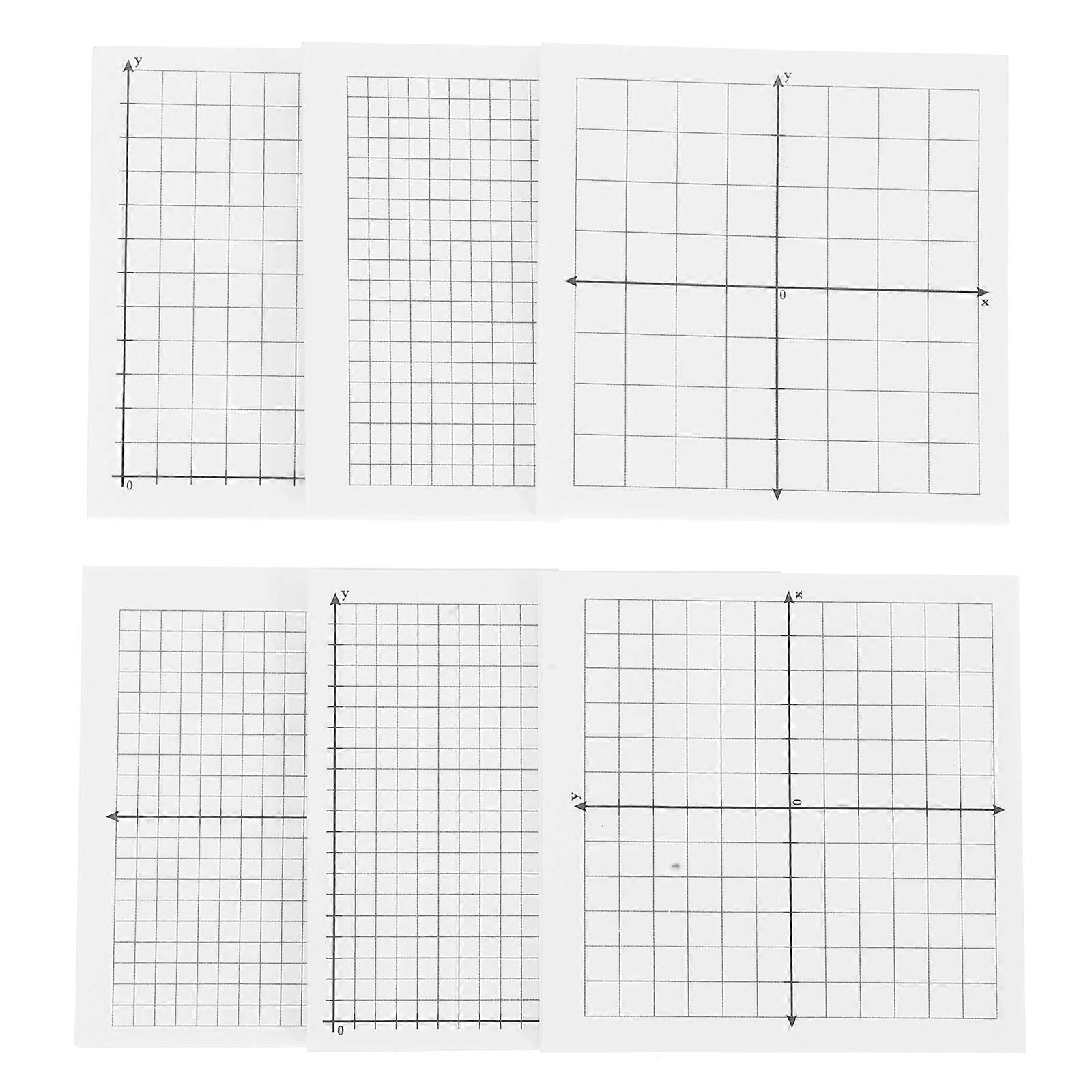 Lined Pads Grid Notepad Home Use White 6Pcs Writing Aid