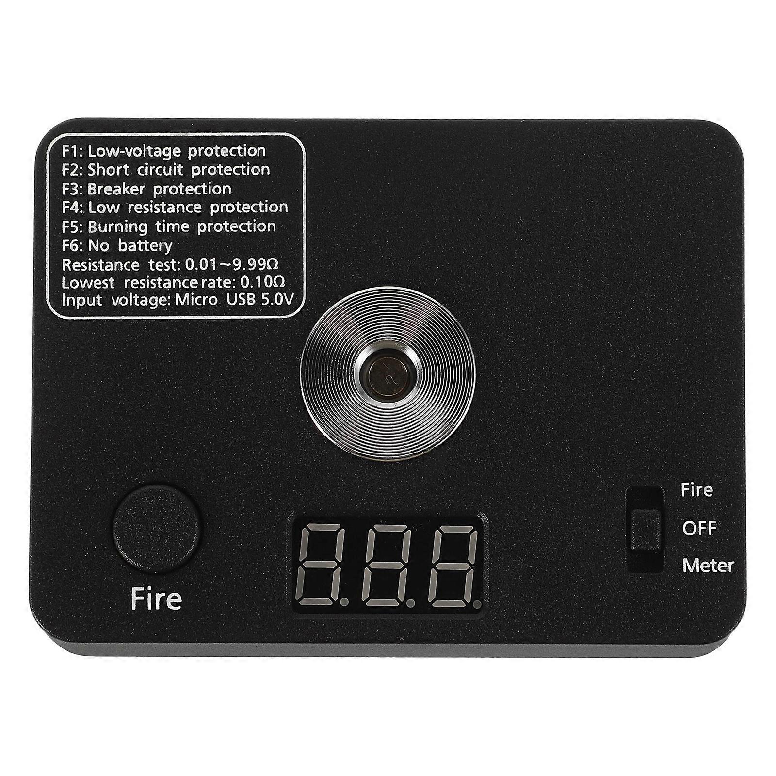 Circuit Tester Mini Ohm Meter For DIY Projects Coil Building High Precision Measurement .1×2.4×0.9in 1Pack