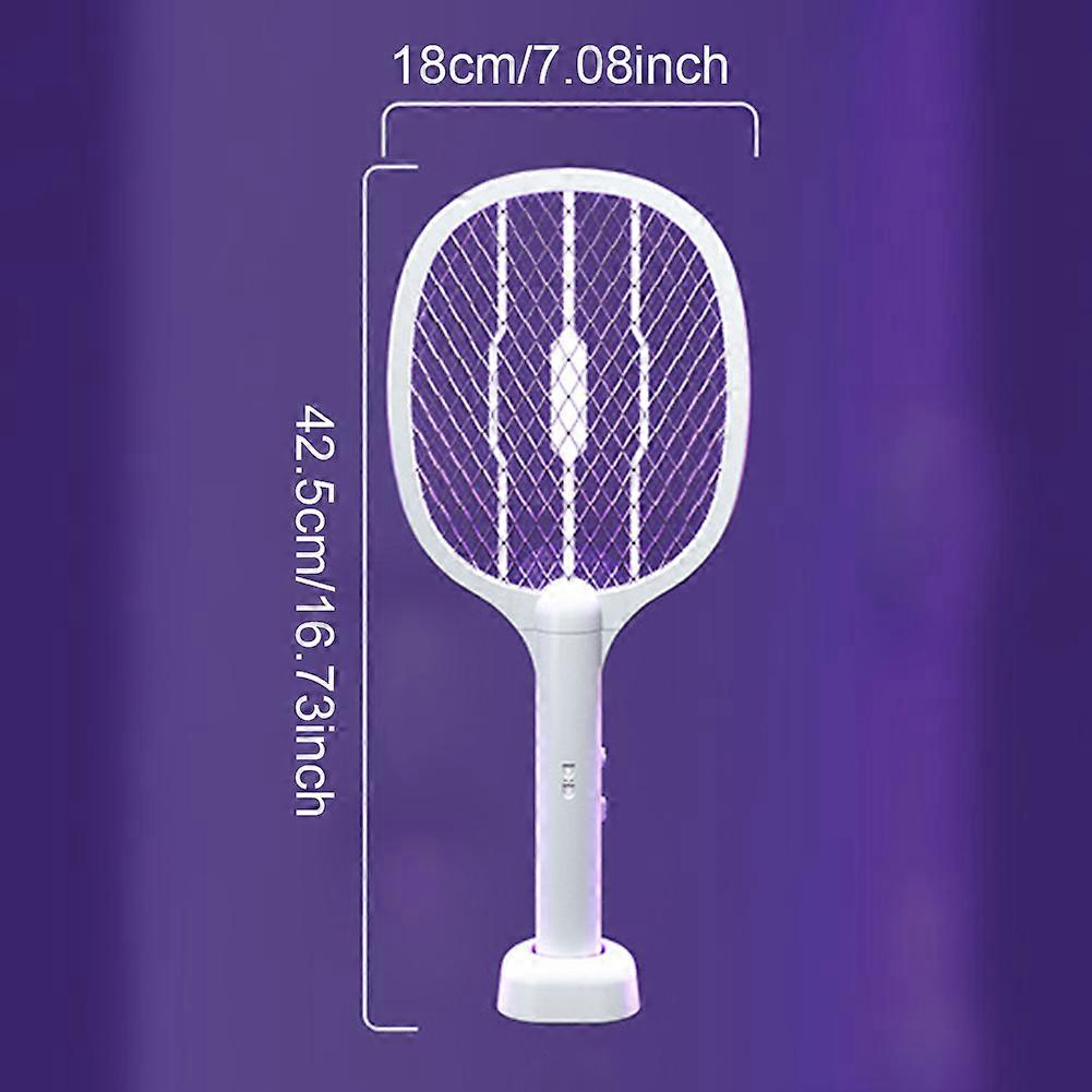 2 in 1 Handheld Mosquito Swatter Rechargeable Electric Mosquito Killer Mosquito Trap Lamp Automatic Mosquito Killer Pest Control