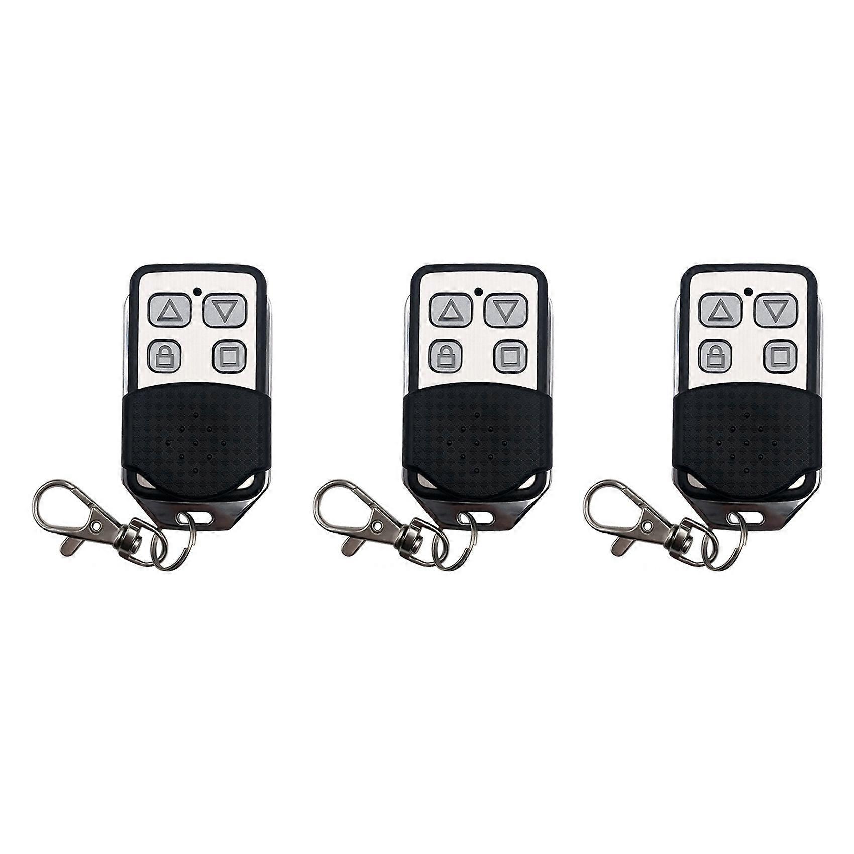 3X 4 Button Electric Garage Door Opener Wireless Remote Control 433MHZ Igniter Wireless Radio Frequency Remote Control