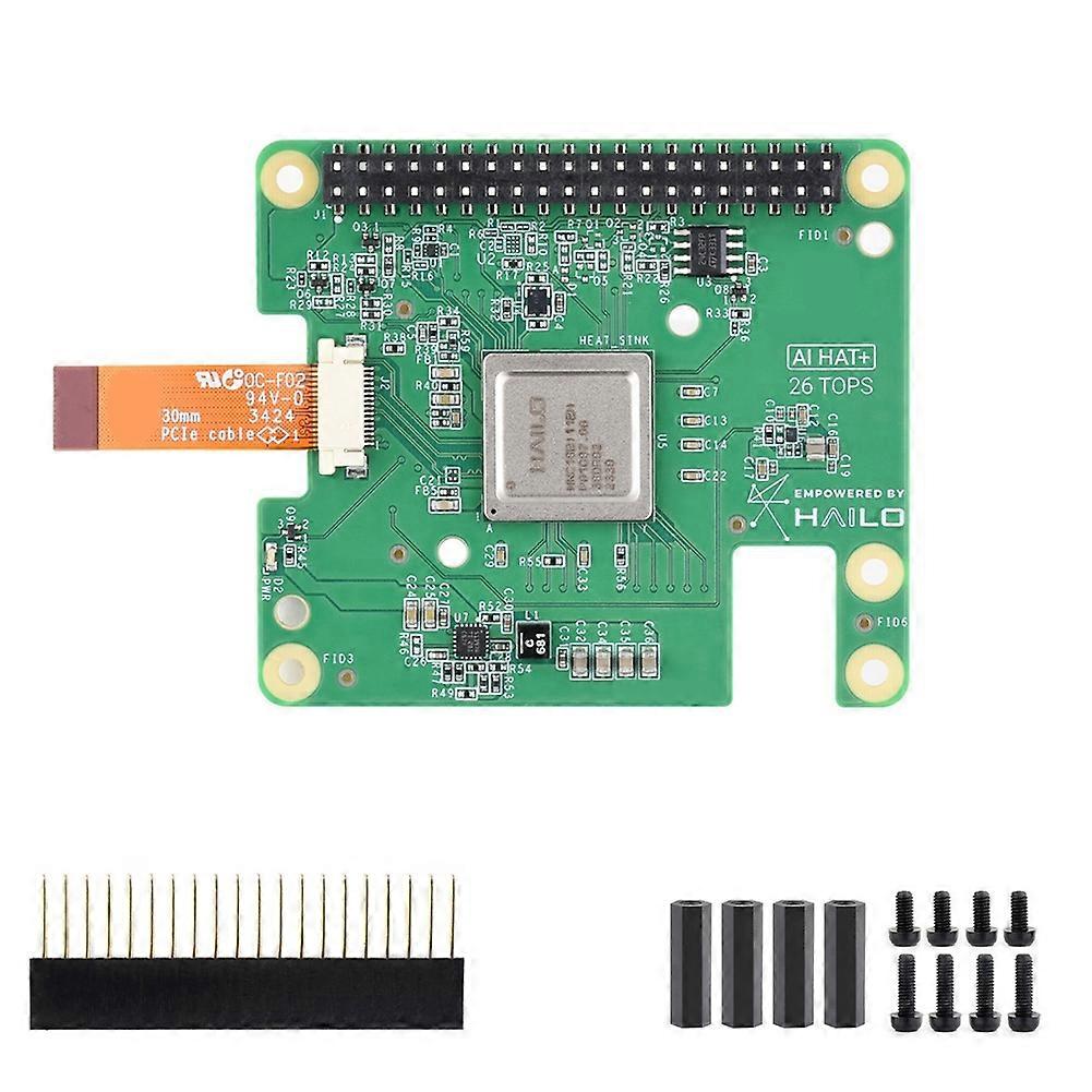 Voor Raspberry Pi AI HAT+,Ingebouwde Hailo-8 AI Accelerator om snel een breed scala aan AI-aangedreven applicaties te bouwen 26Tops