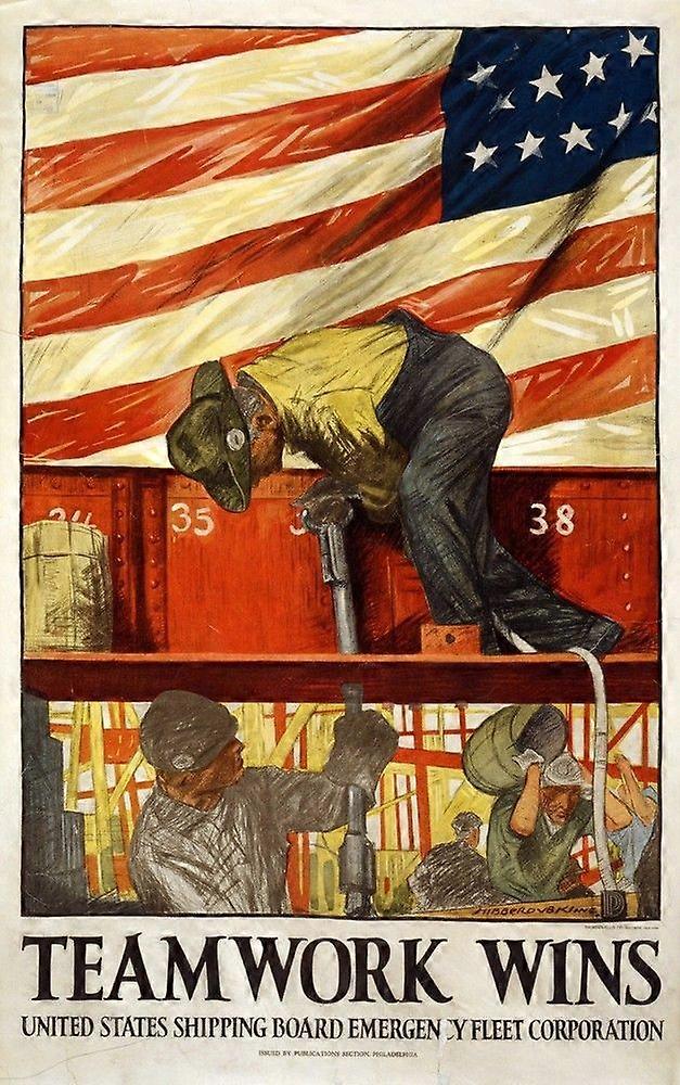 Vintage War Propaganda Jigsaw Puzzle Brain Teaser EB 1892